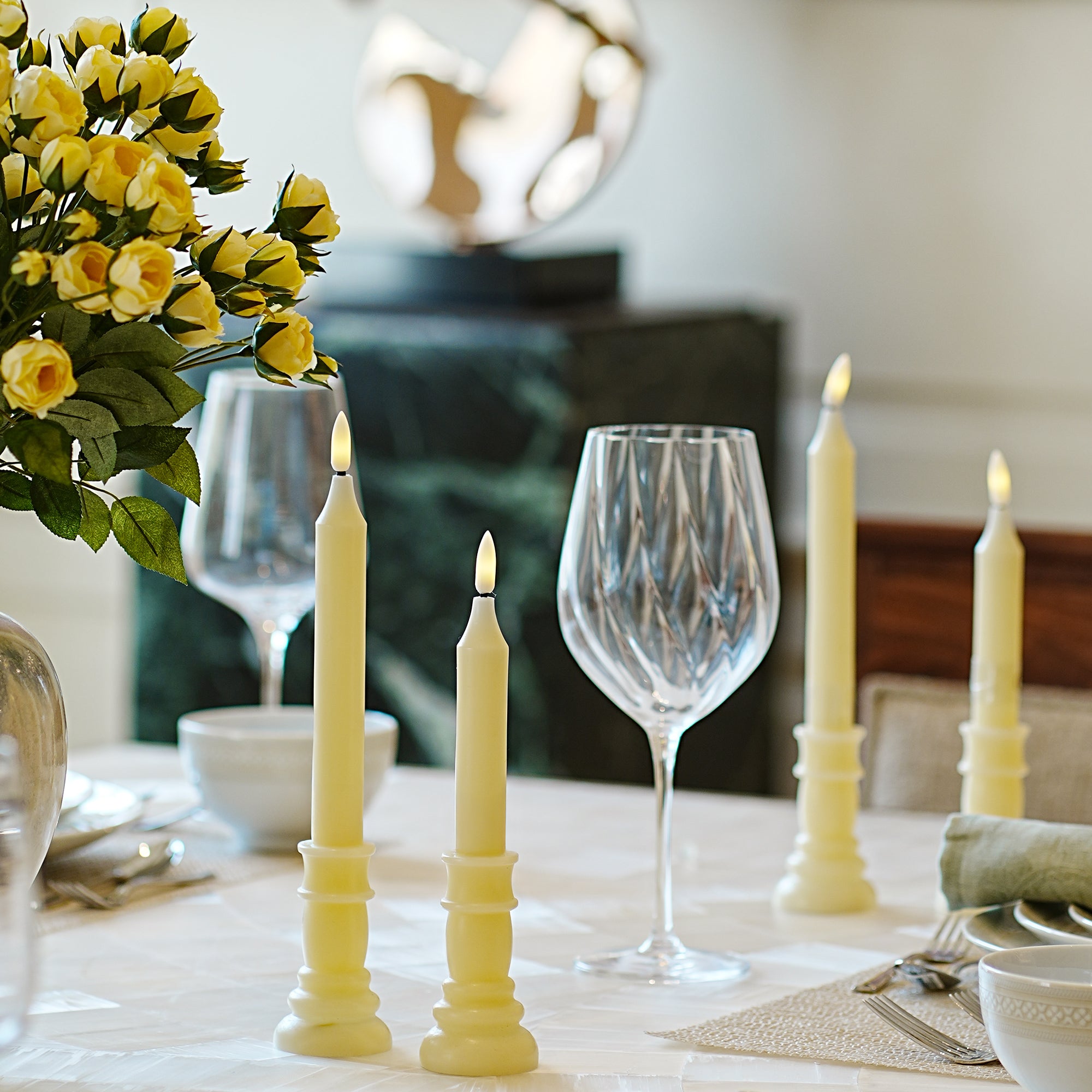 Plinth LED Taper Candle