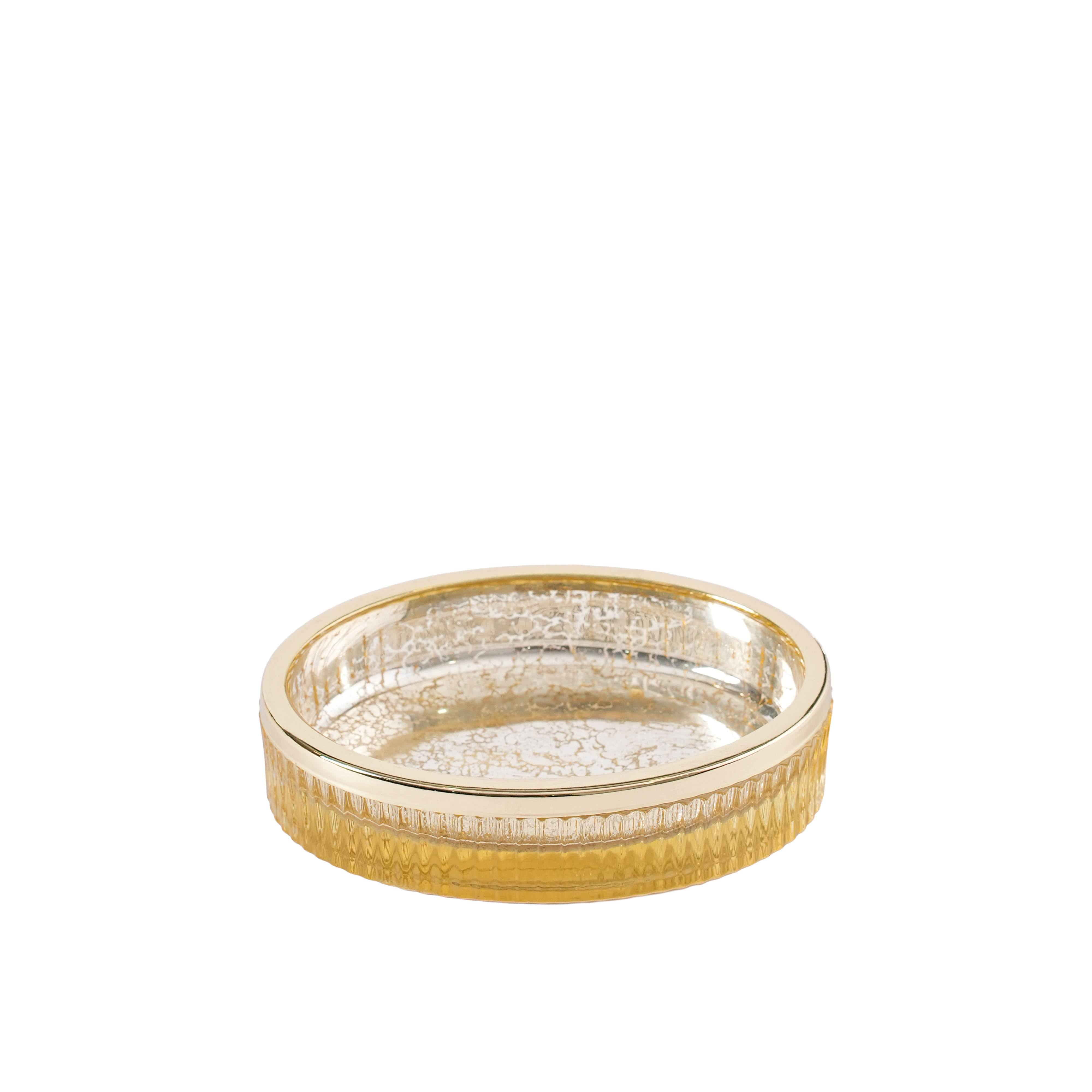 Ridged Gold Soap Dish