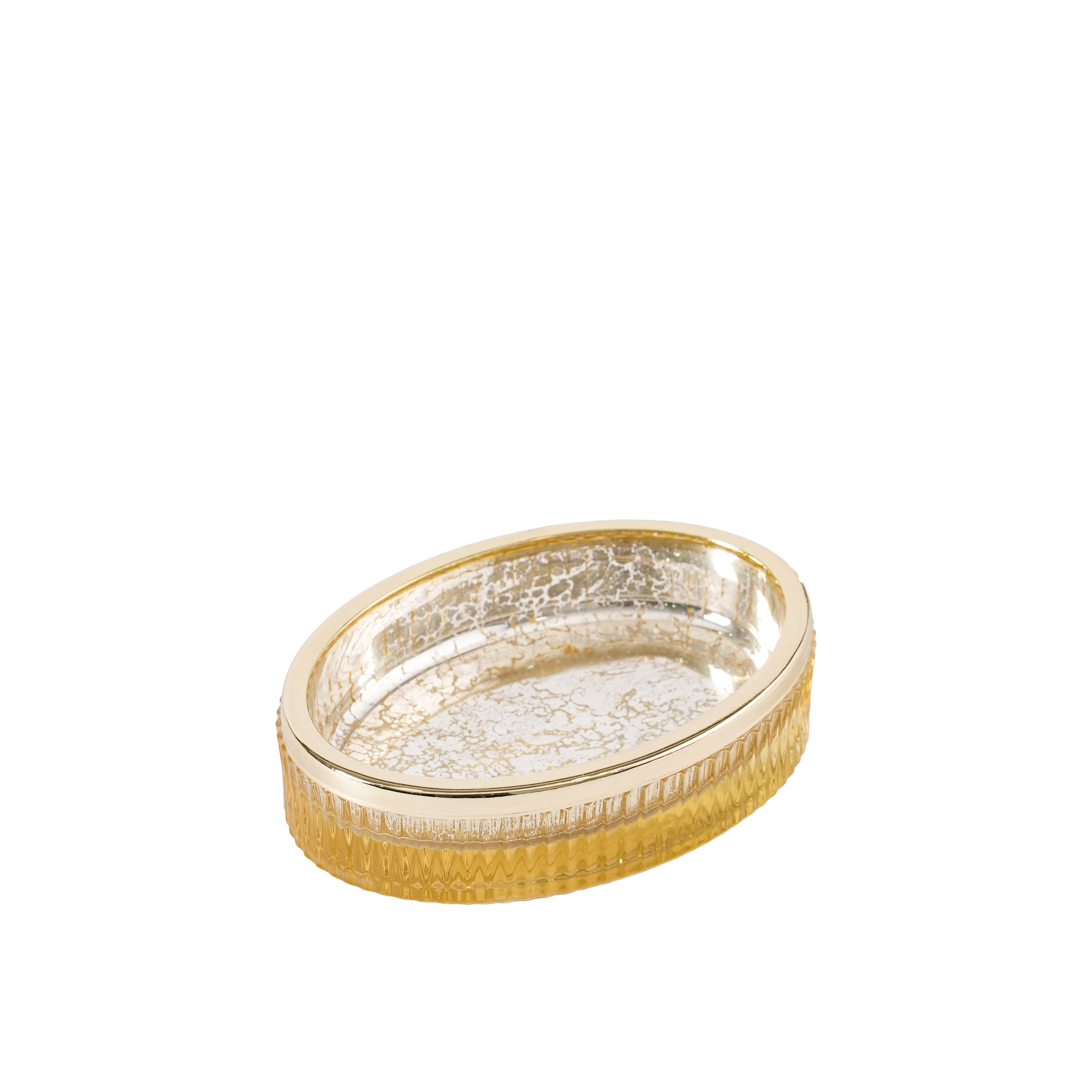 Ridged Gold Soap Dish