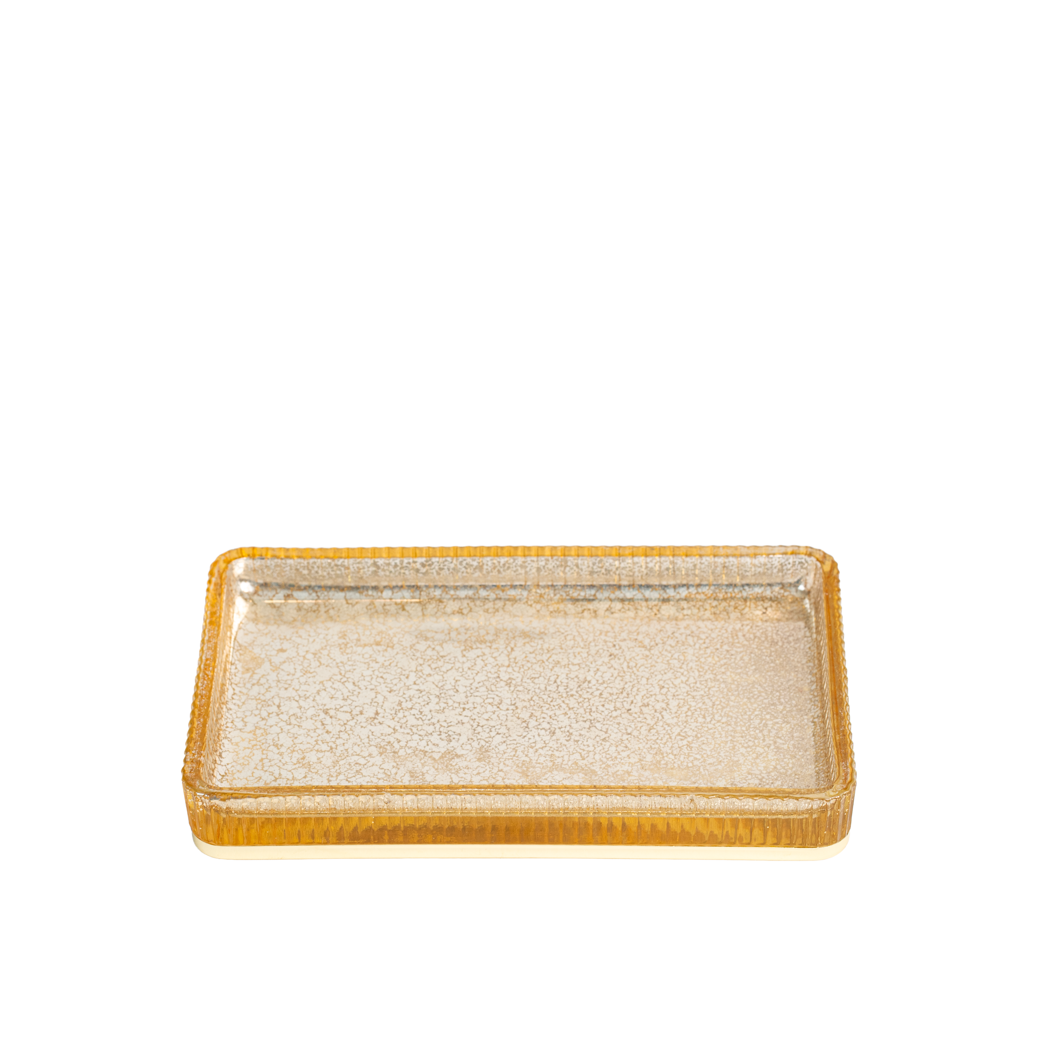 Ridged Gold Vanity Tray