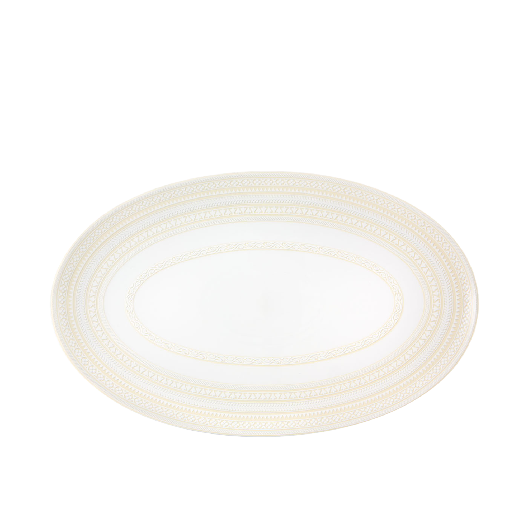 Ivory Oval Serving Platter