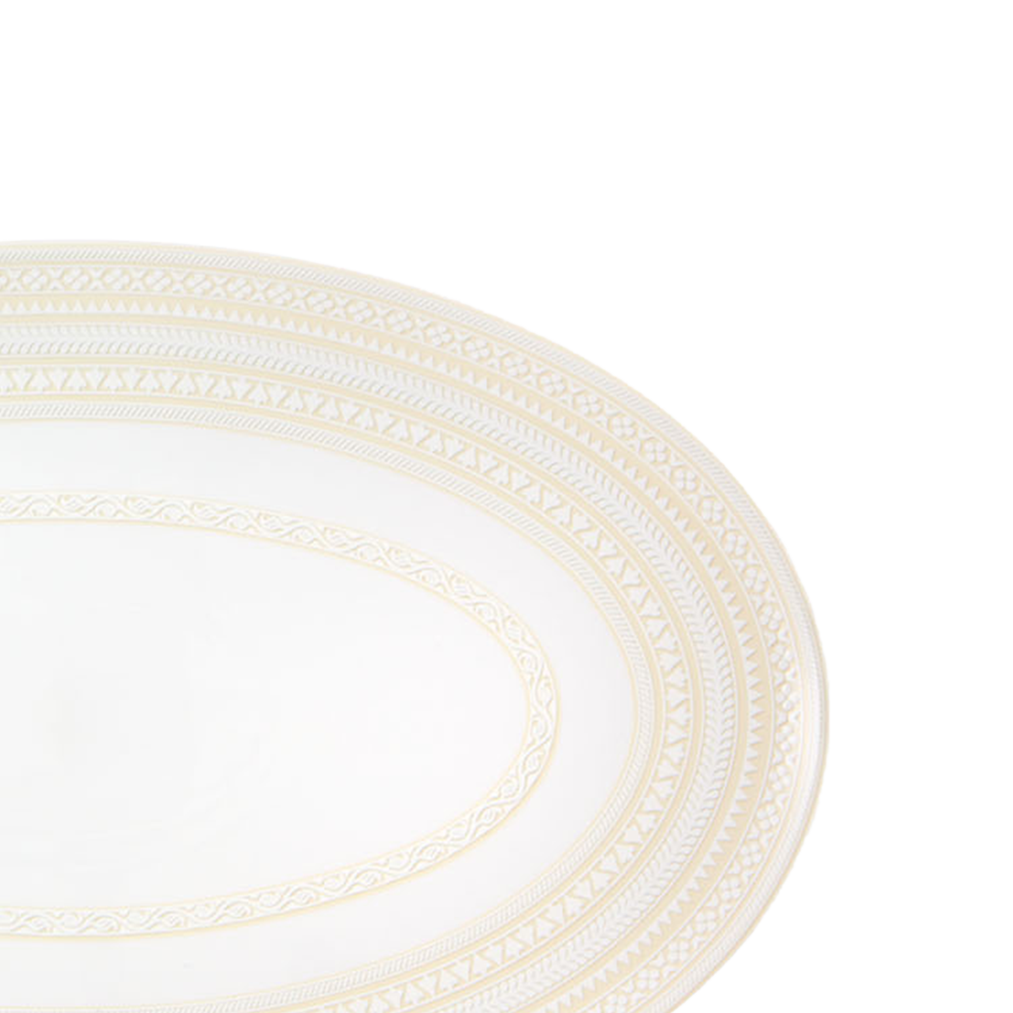 Ivory Oval Serving Platter