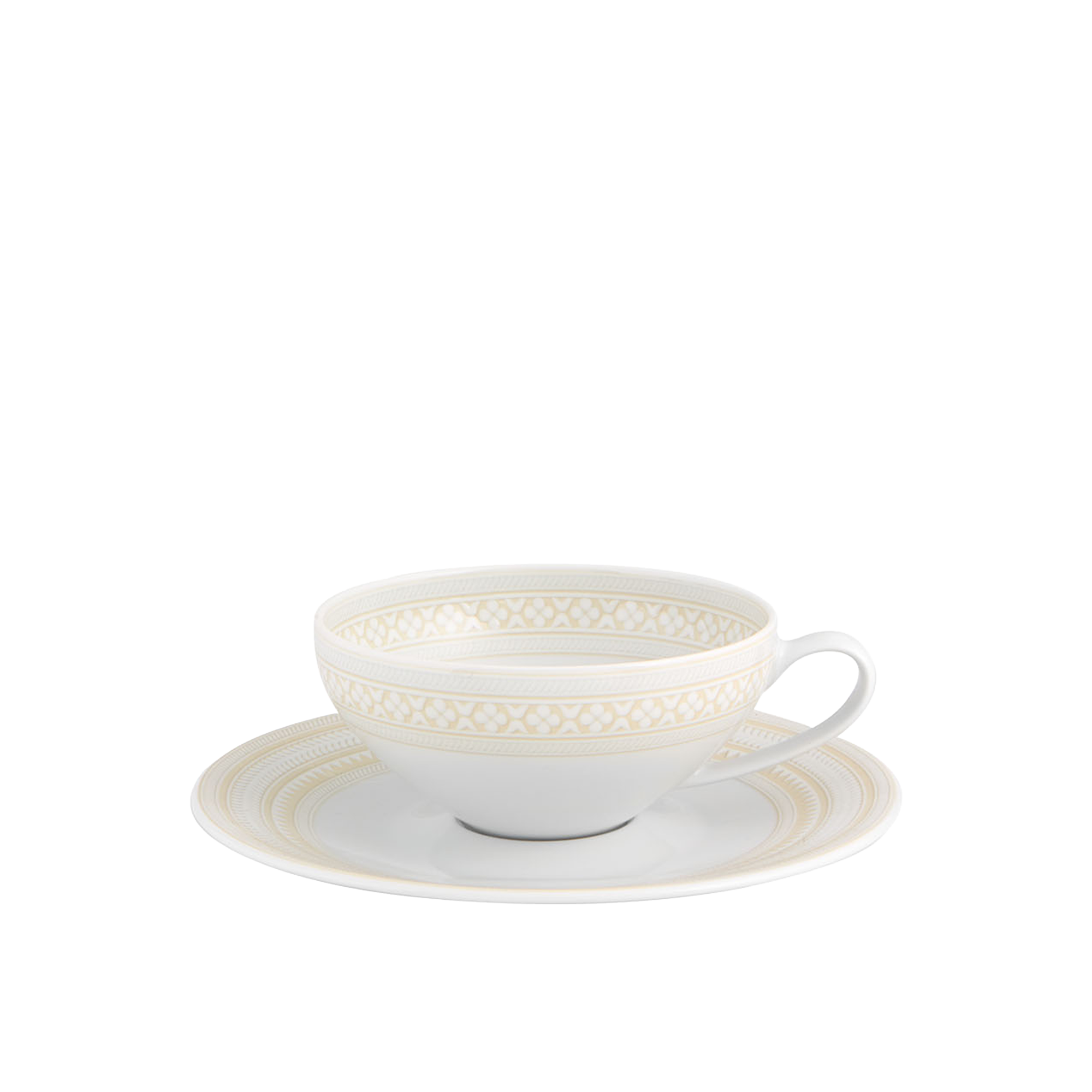 Ivory Tea Cup & Saucer