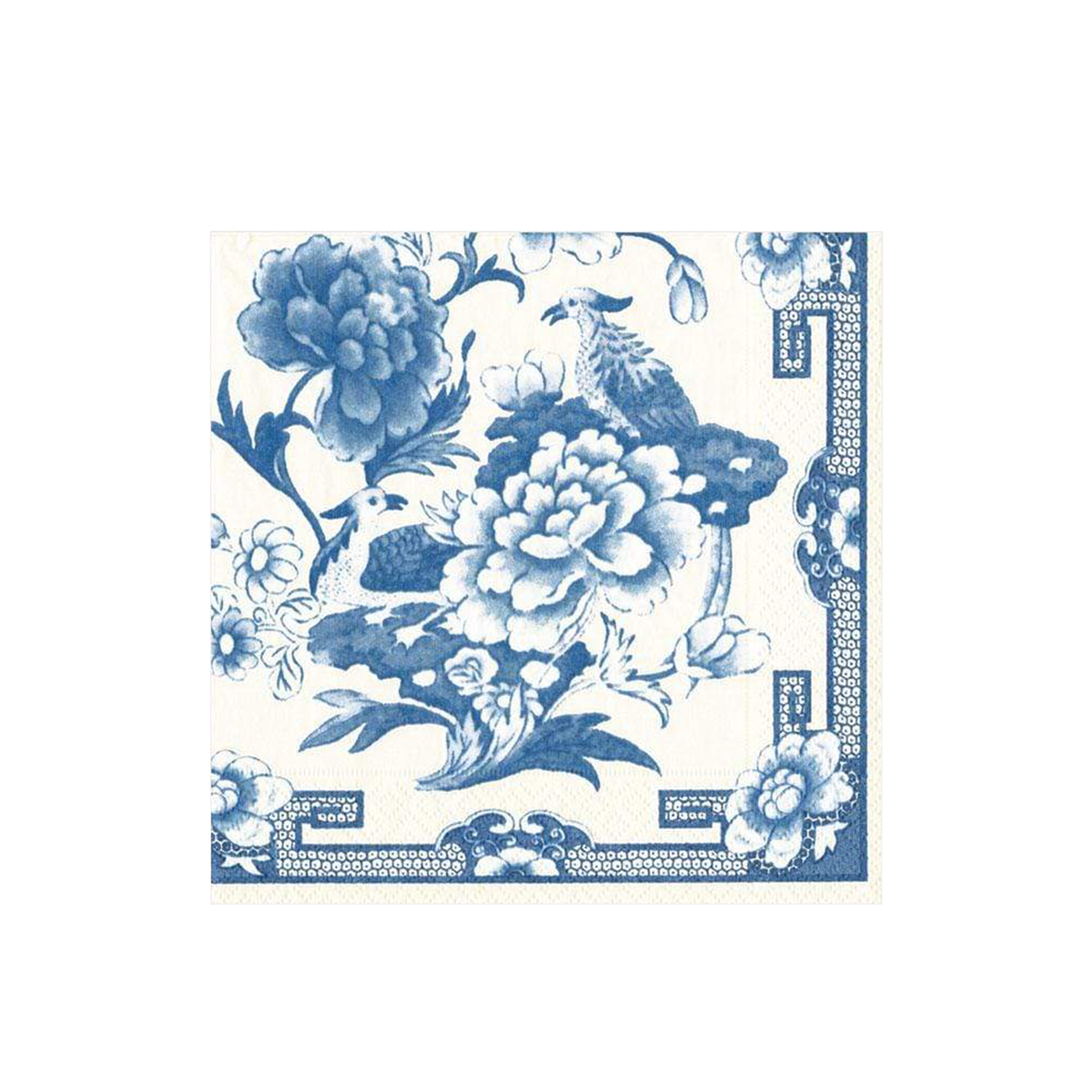 Blue & White Paper Napkins