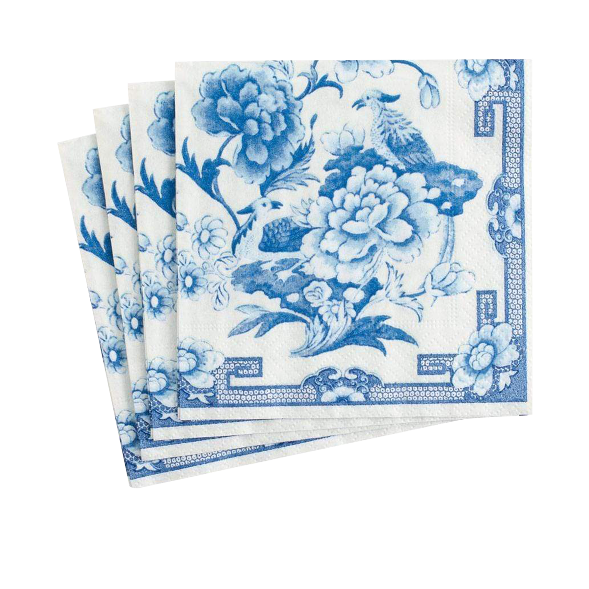 Blue & White Paper Napkins