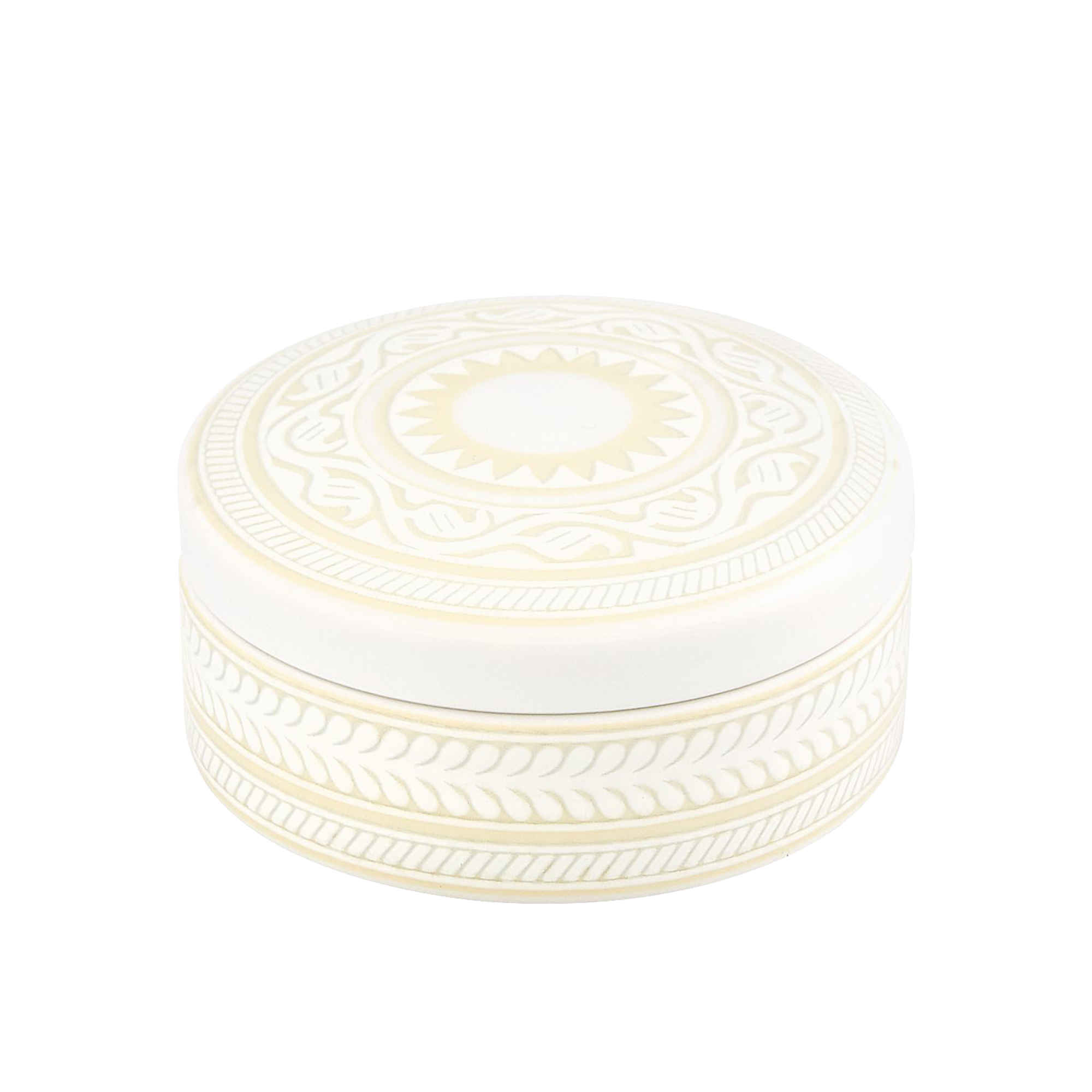 Ivory Round Box Small