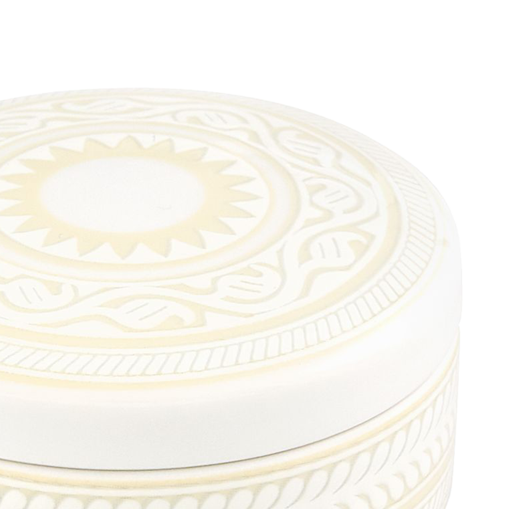 Ivory Round Box Small