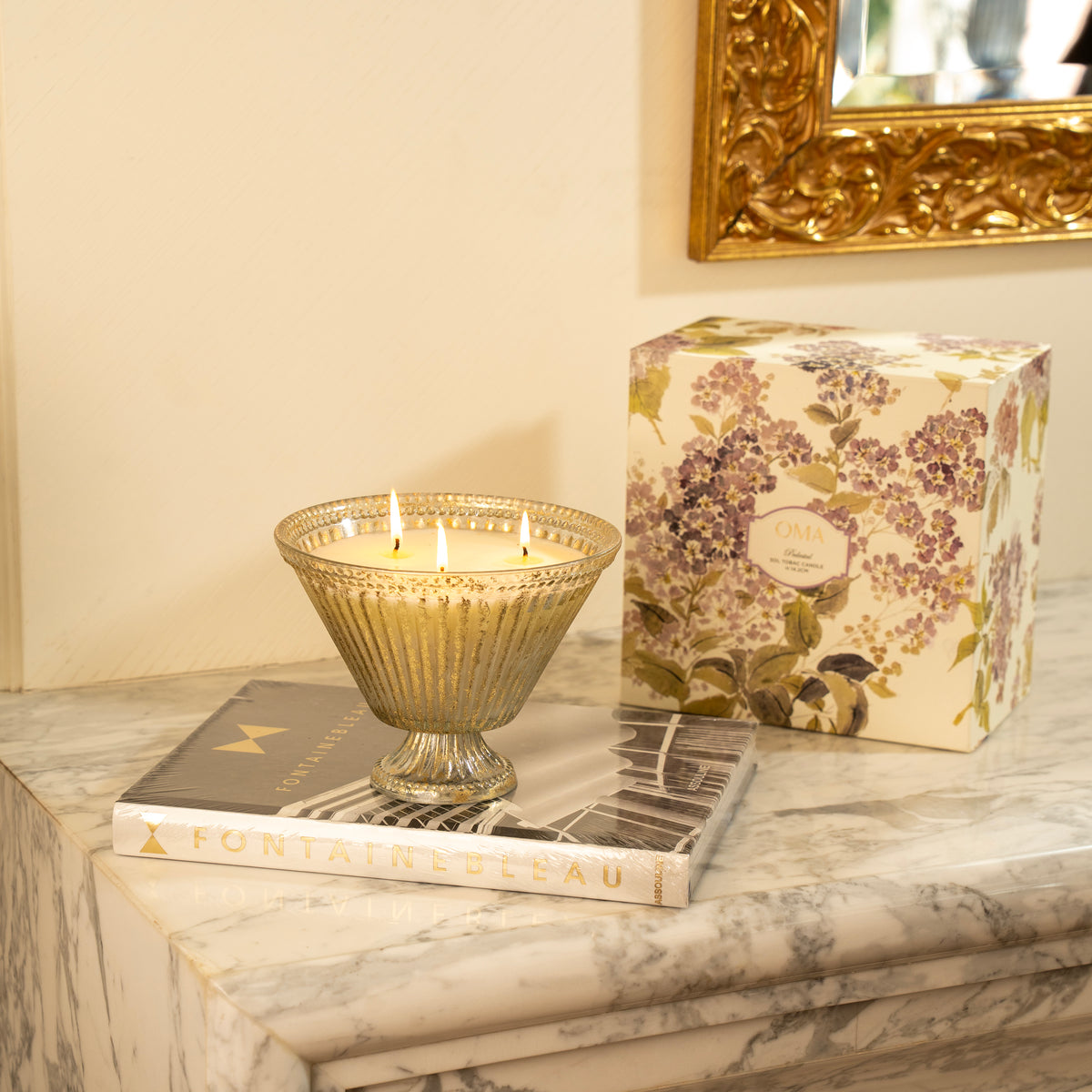 Pedestal Sol Tobac Candle H14.2 cm