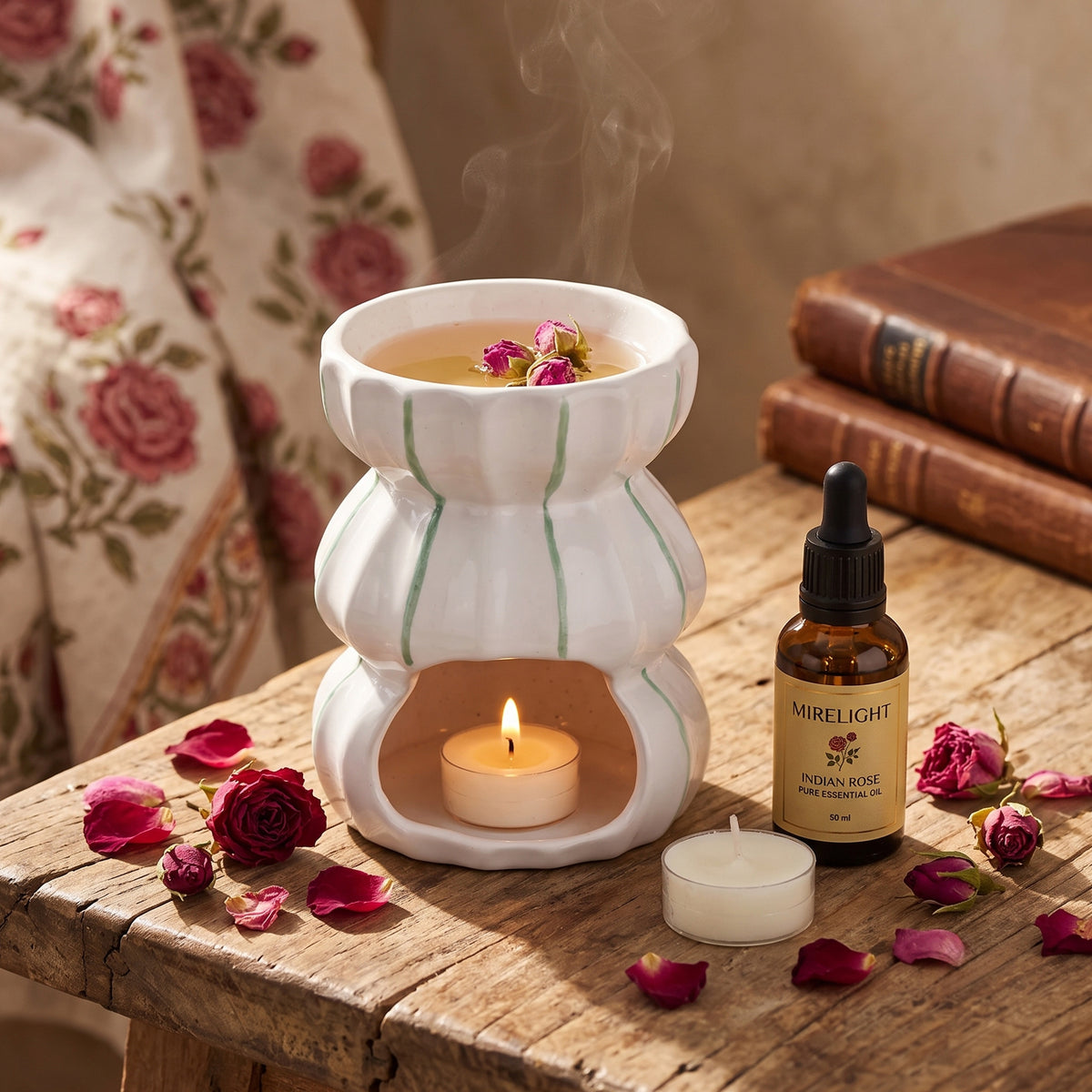 Mirelight Indian Rose T-Light Burner
