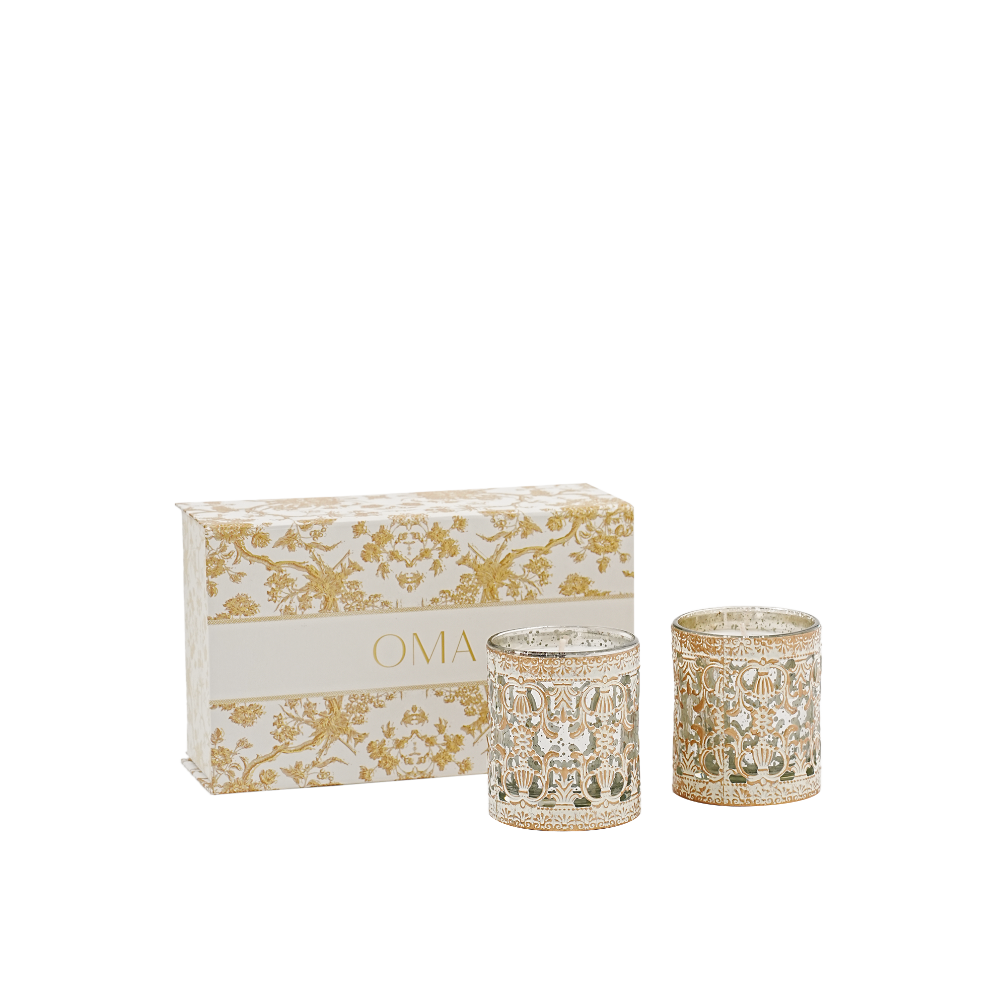 Flicker Night Gardenia Candle S/2