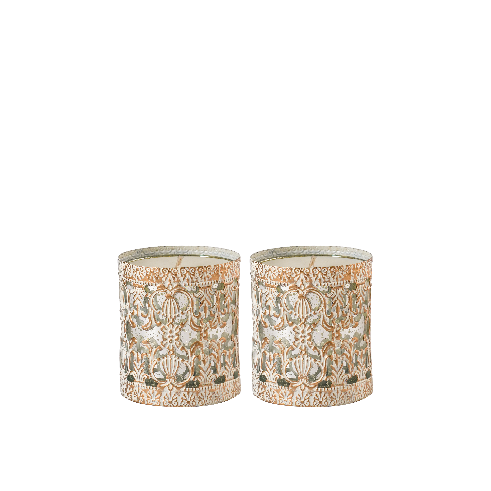 Flicker Night Gardenia Candle S/2