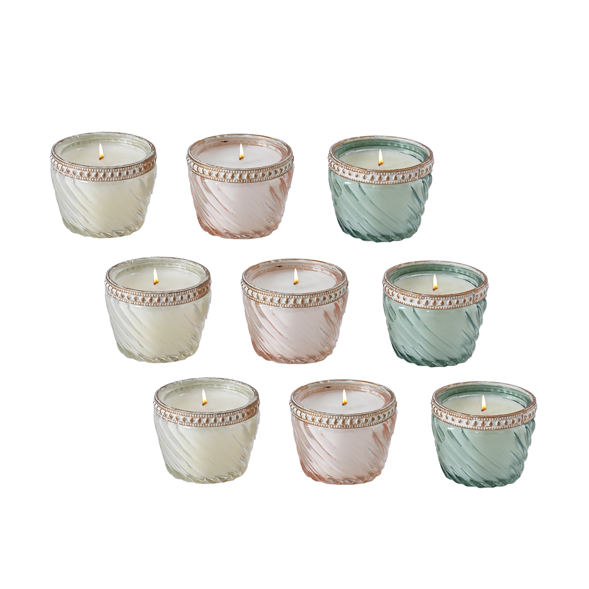 Diya Night Gardenia Candle S/9