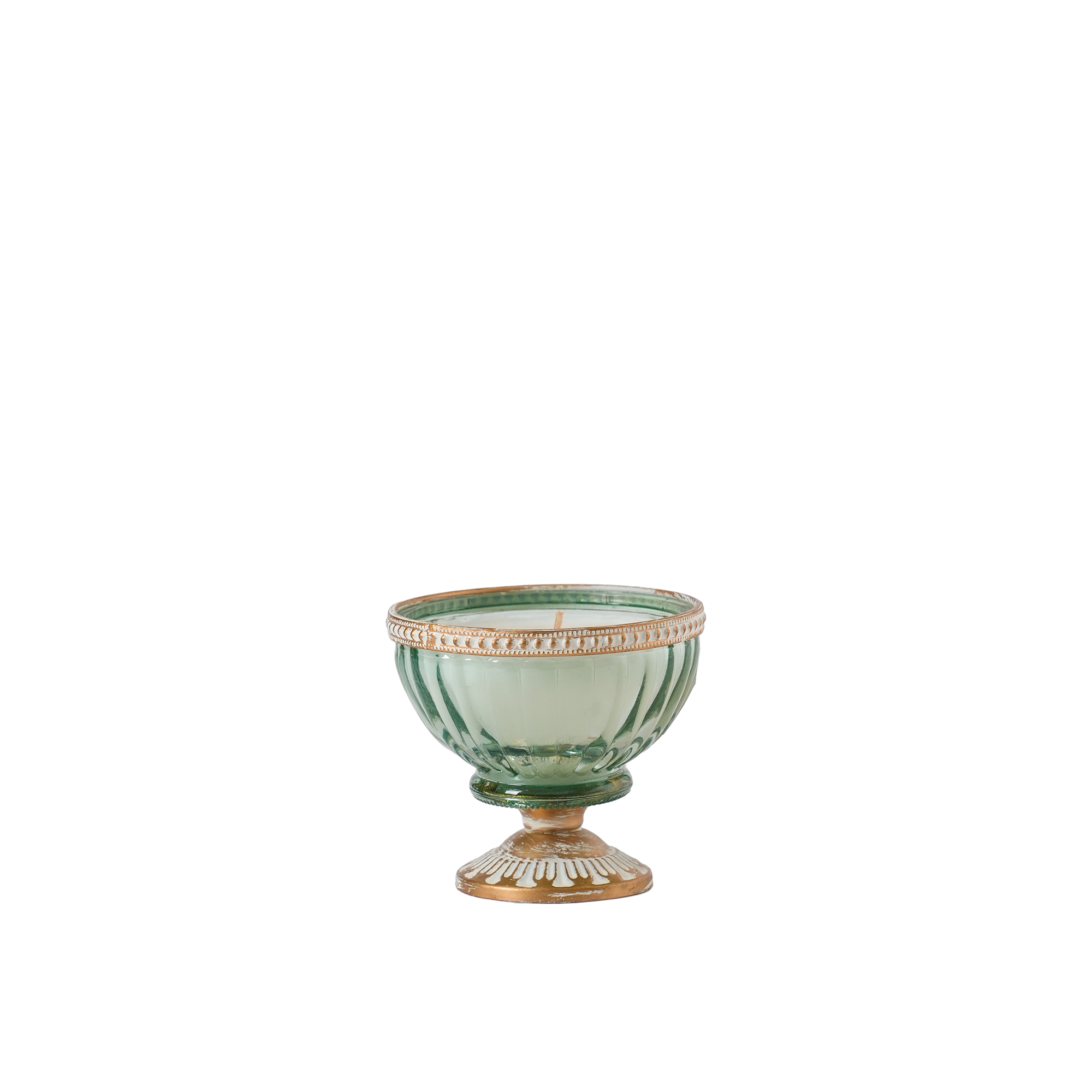 Reeded Fern Moss Candle S/2