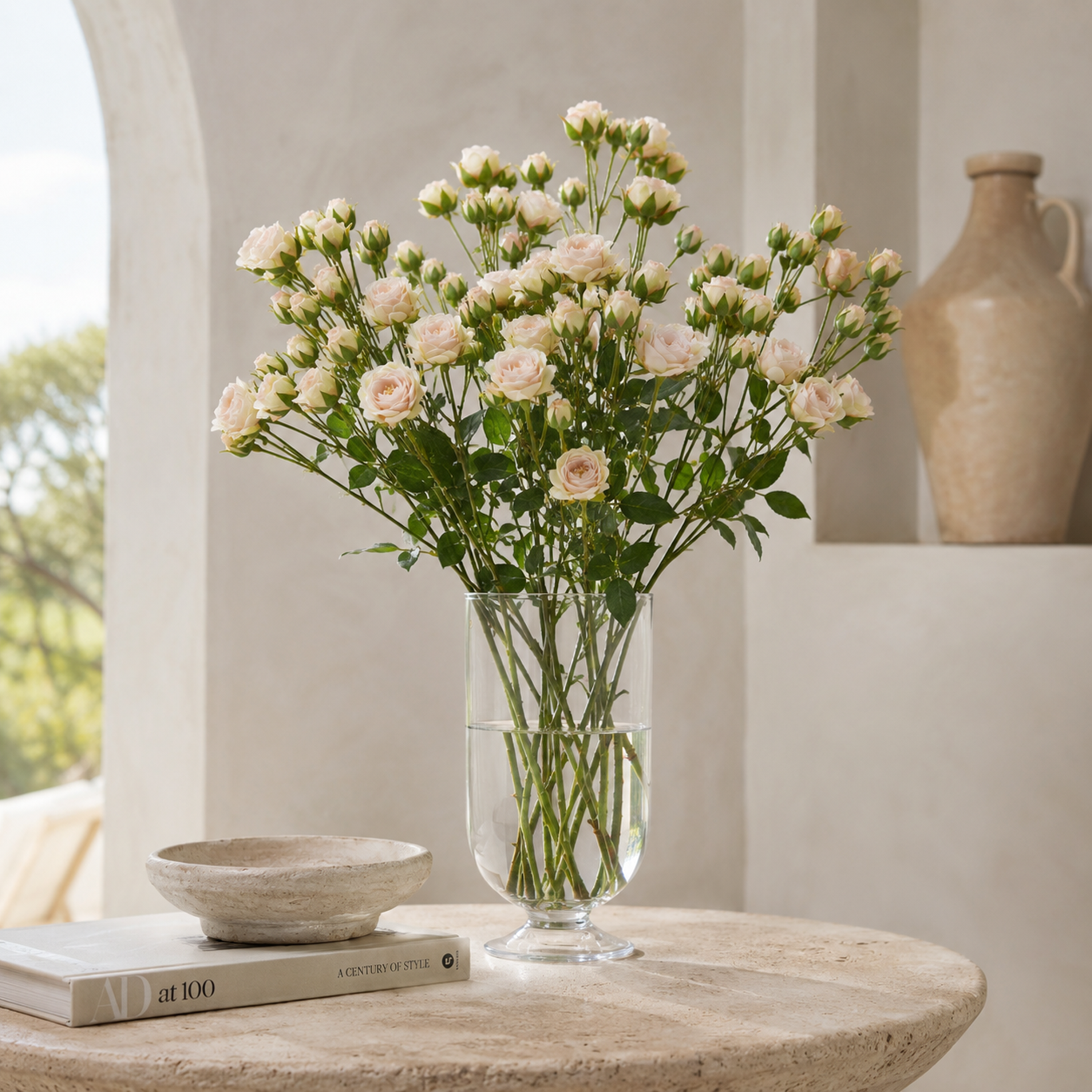 Rose Spray L58 cm