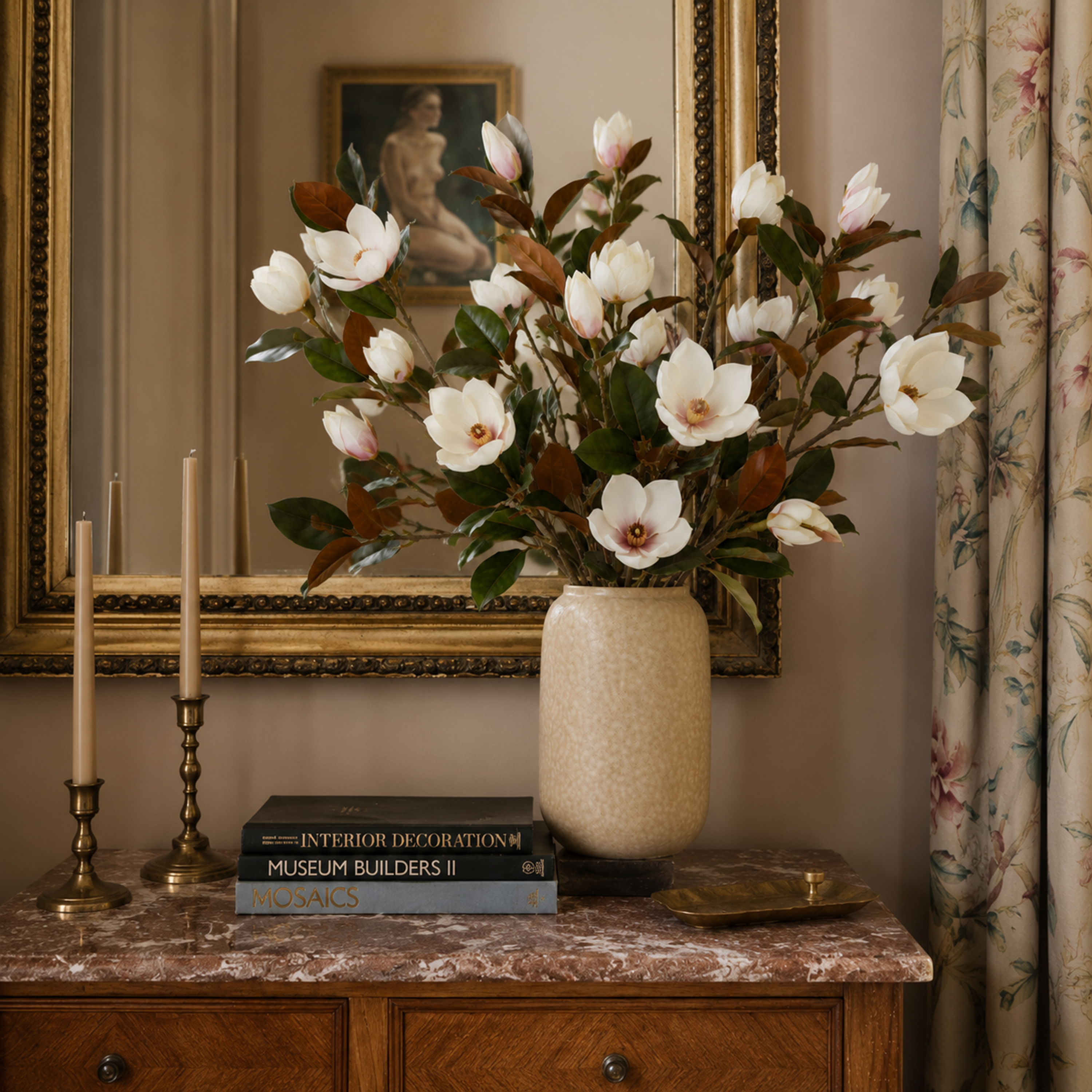 Magnolia Heads Branch L76 cm