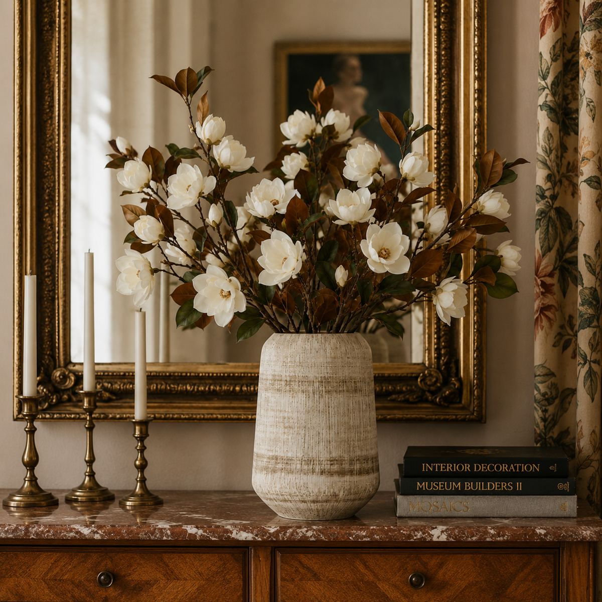 Magnolia Heads Branch L76 cm