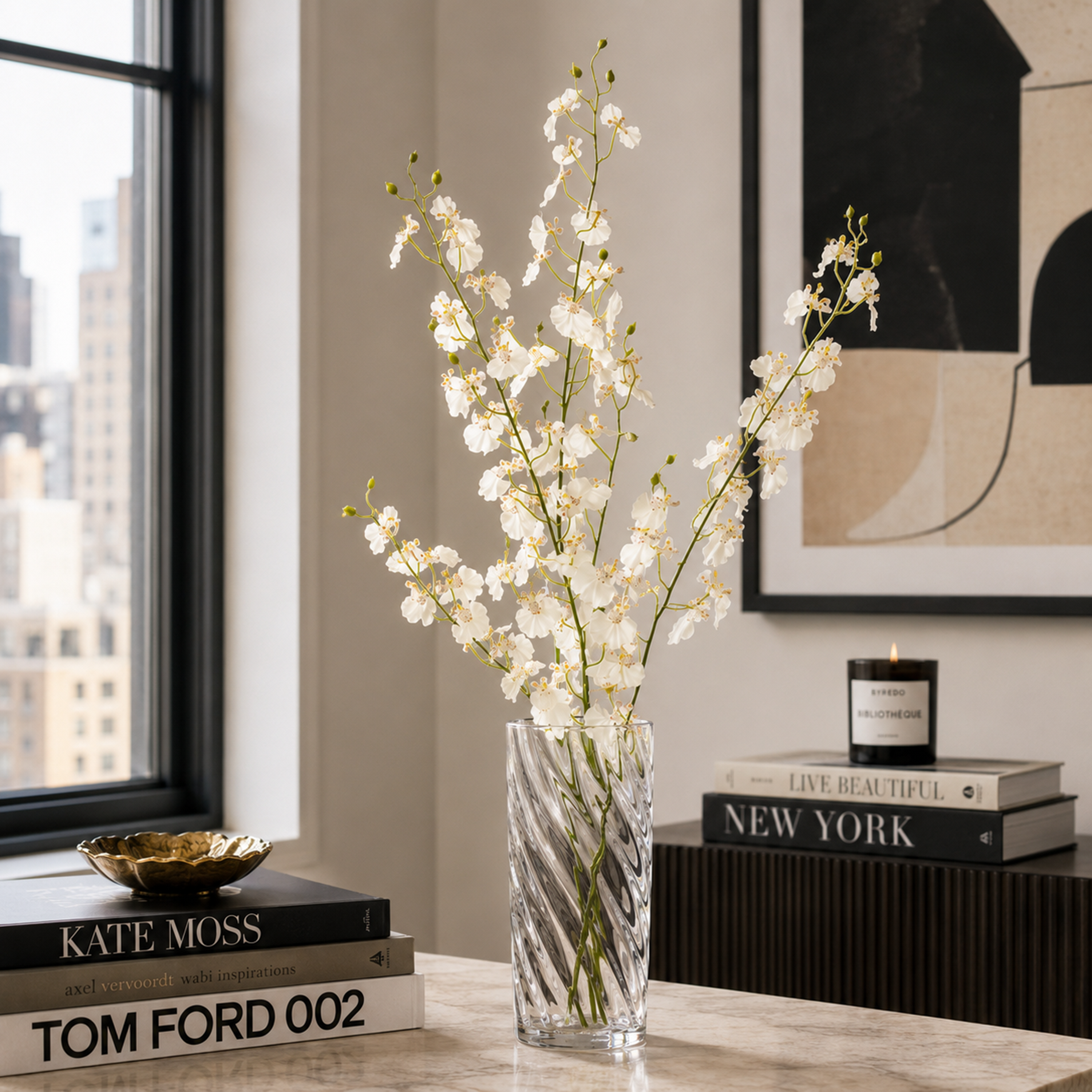 Dancing Orchid Spray L125 cm