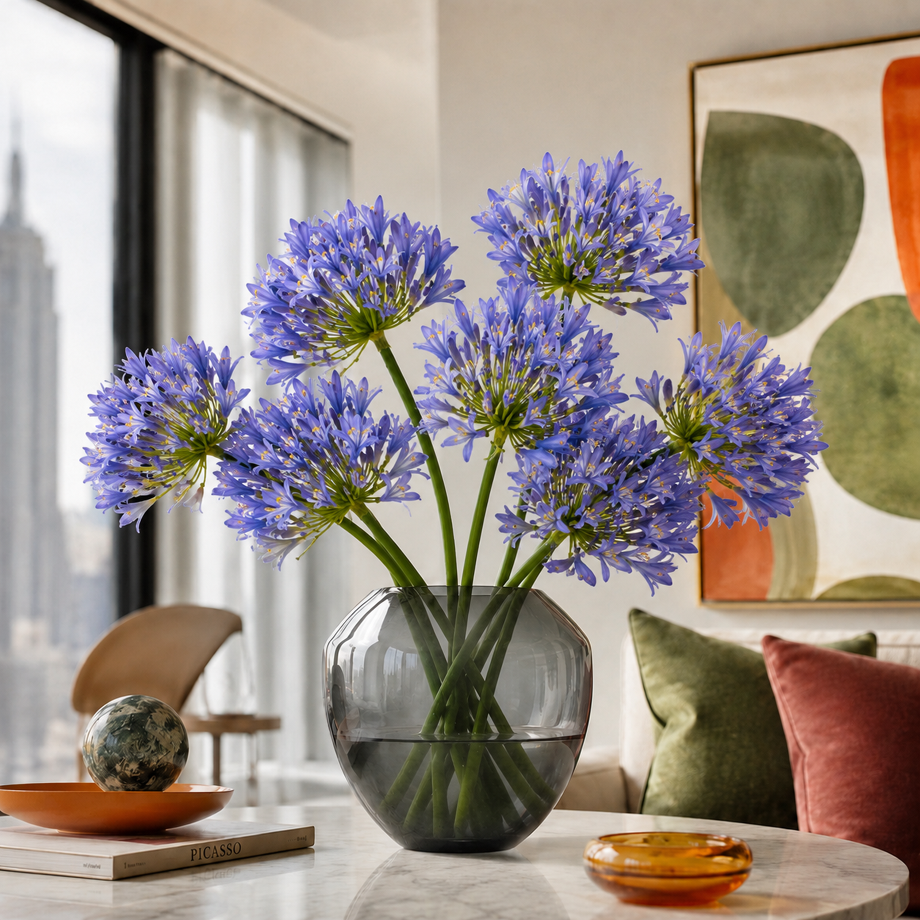 Agapanthus Stem L107 cm