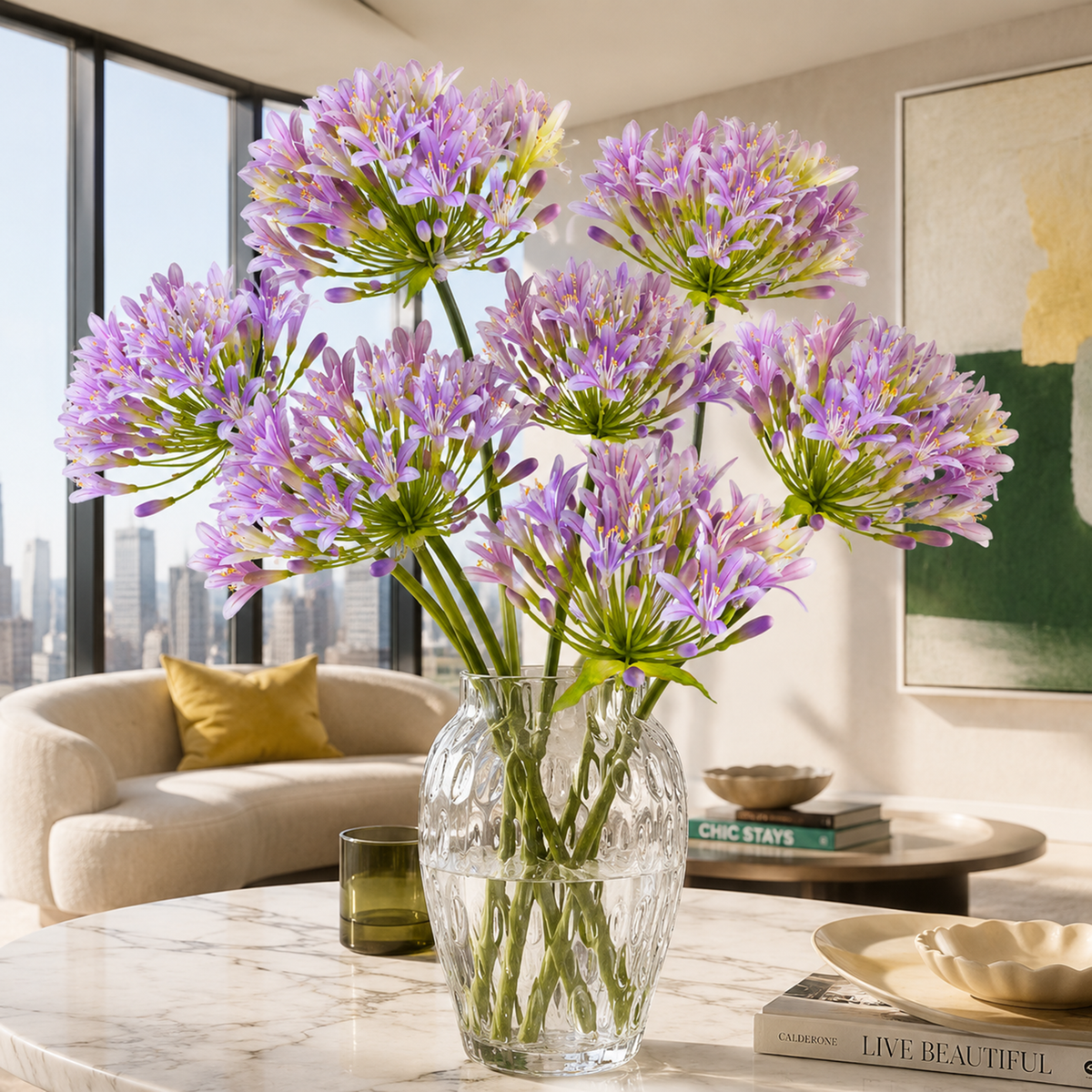 Agapanthus Stem L107 cm