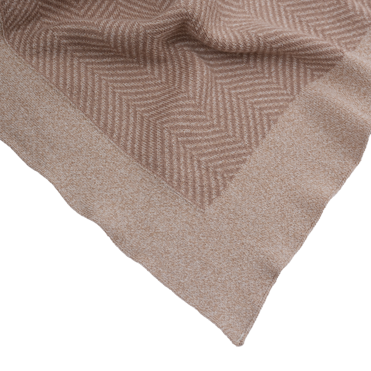 Herringbone 100% Cotton Knitted Throw