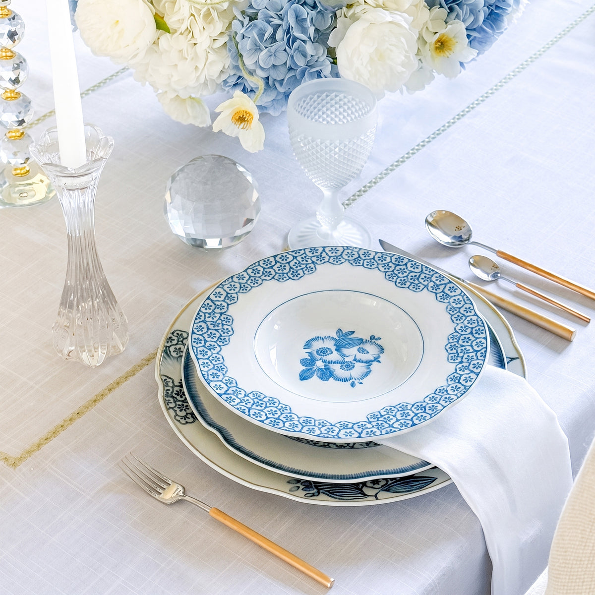 Coralina Blue Soup Plate