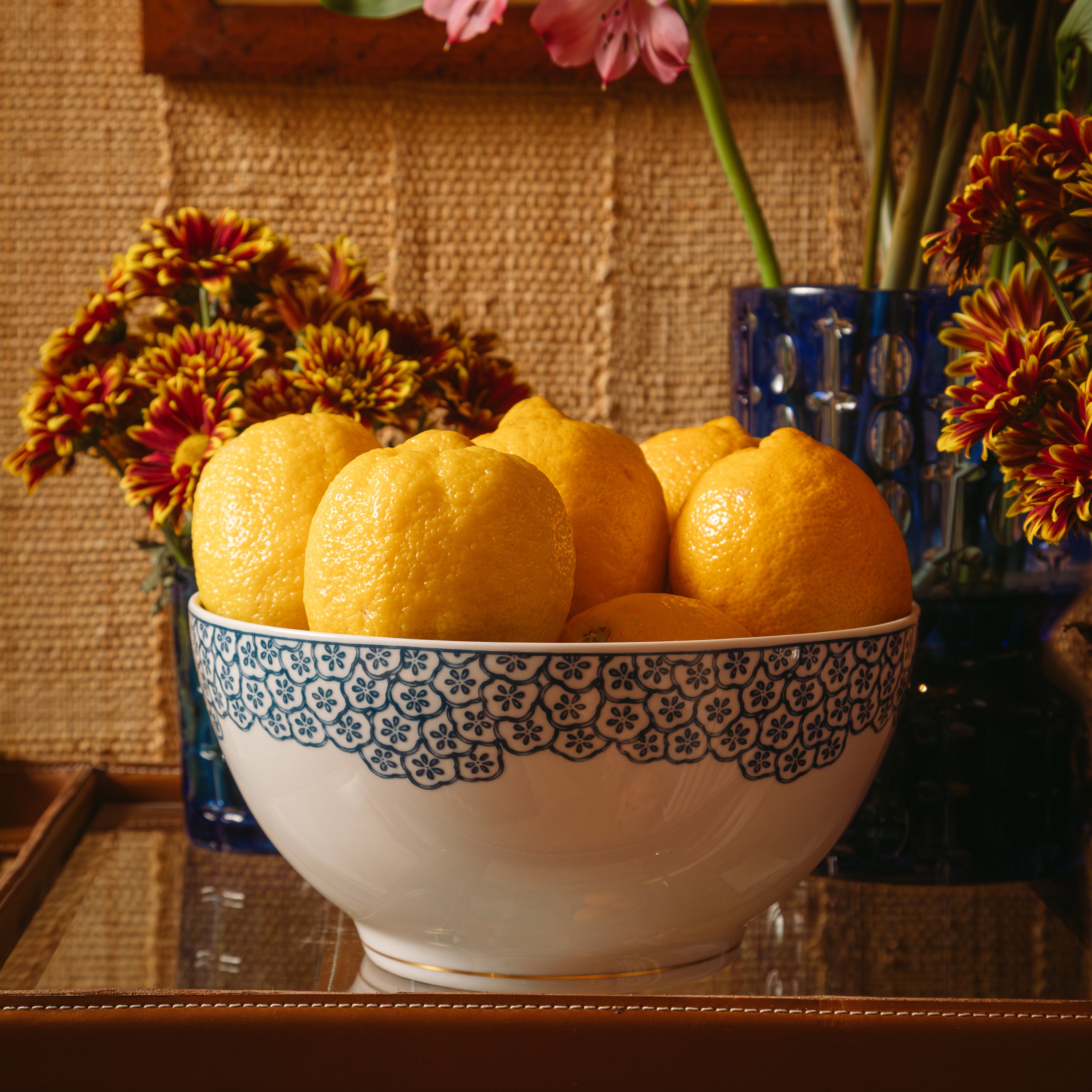 Coralina Blue Serving Bowl