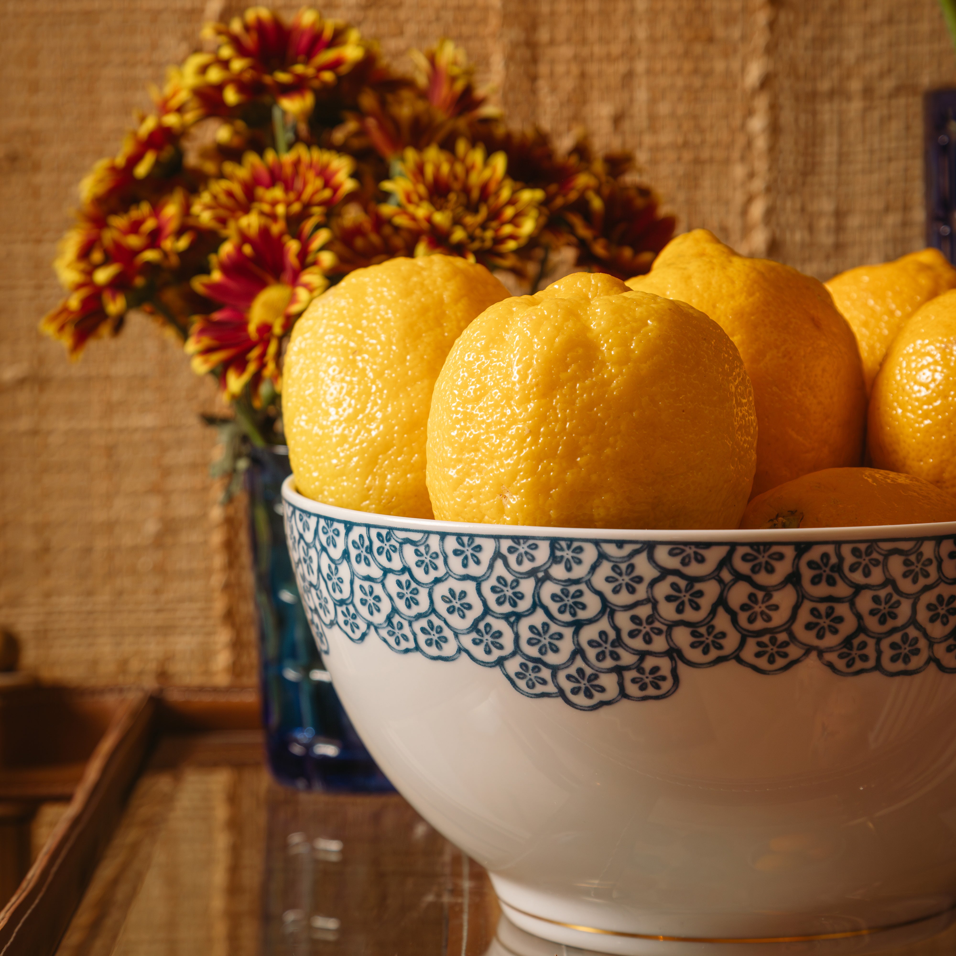 Coralina Blue Serving Bowl