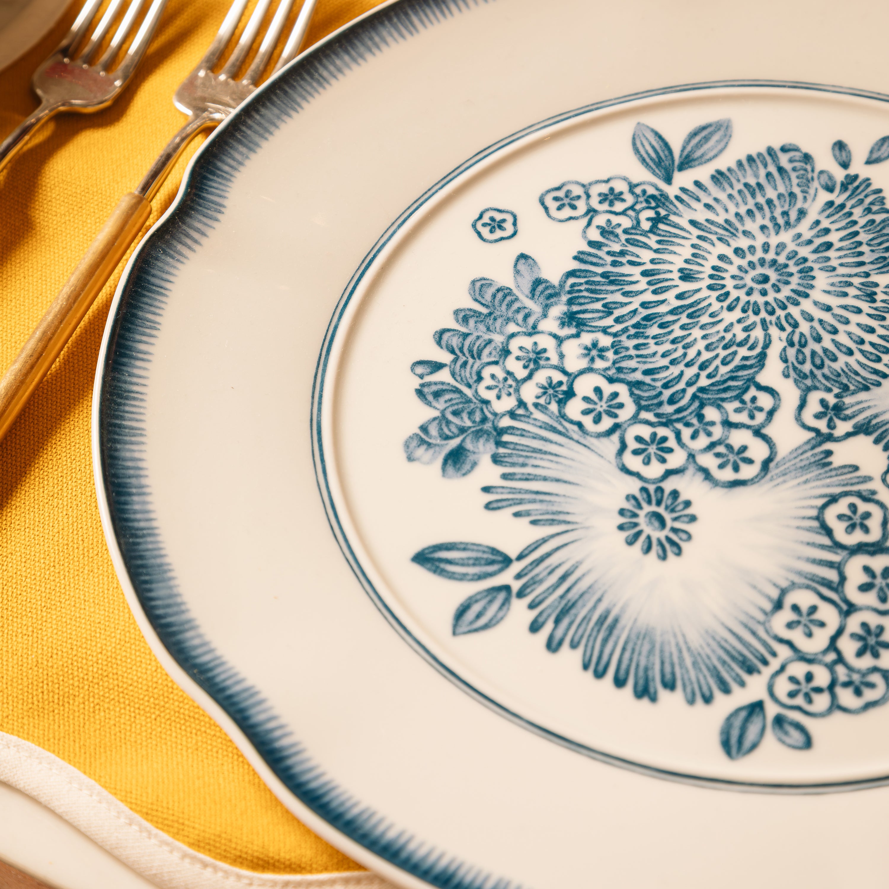 Coralina Blue Dinner Plate
