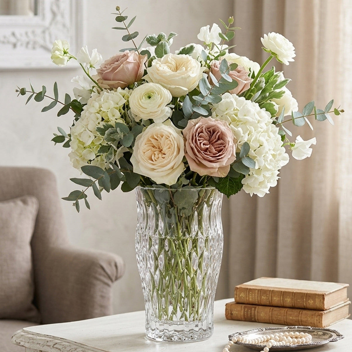 Crystal Garden Vase Dahlia