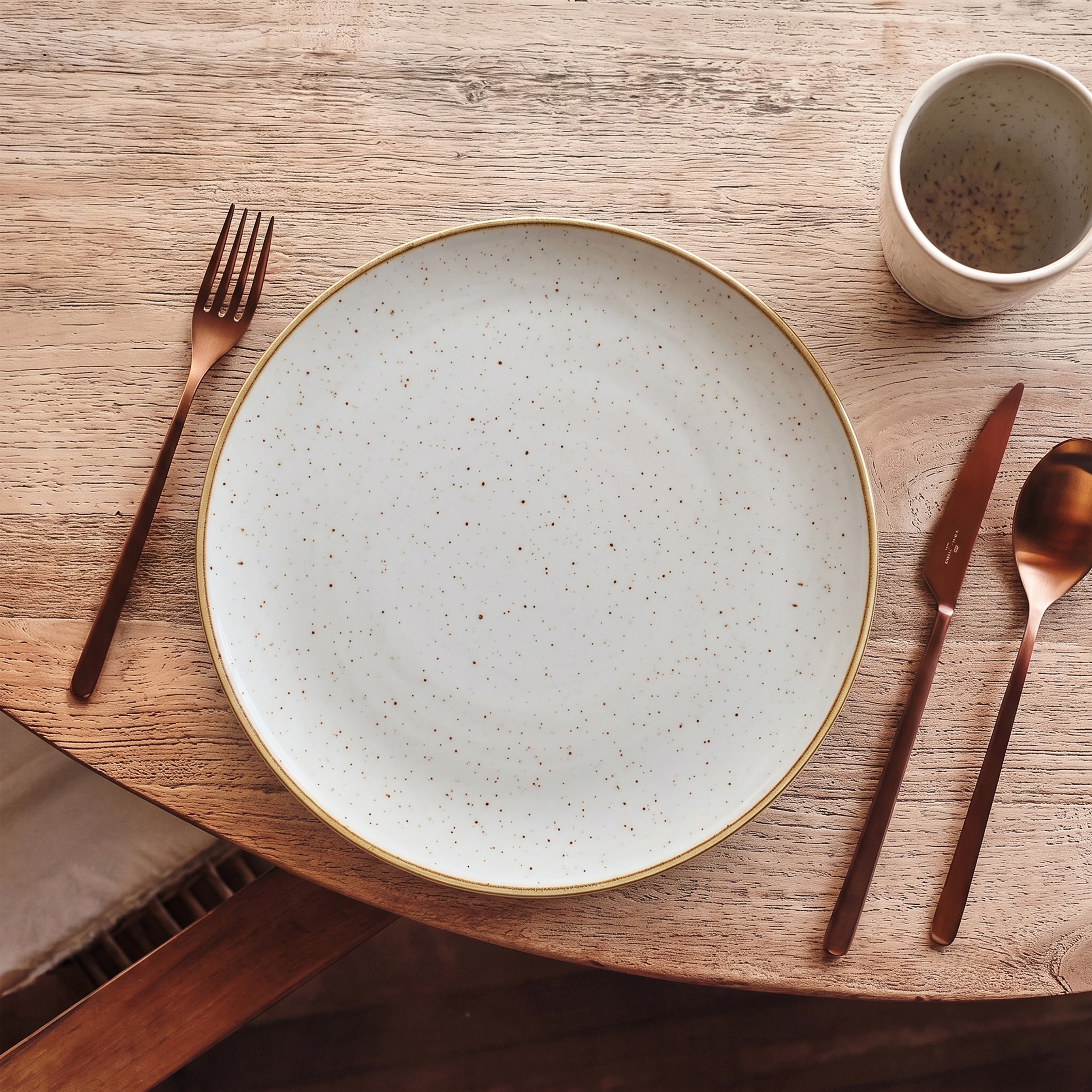 Gold Stone Dinner Plate