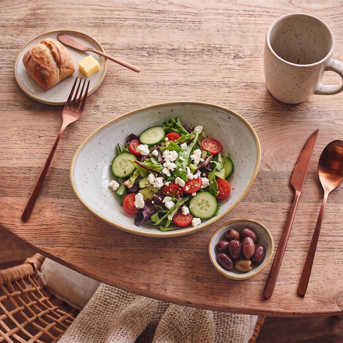 Gold Stone Cereal Bowl