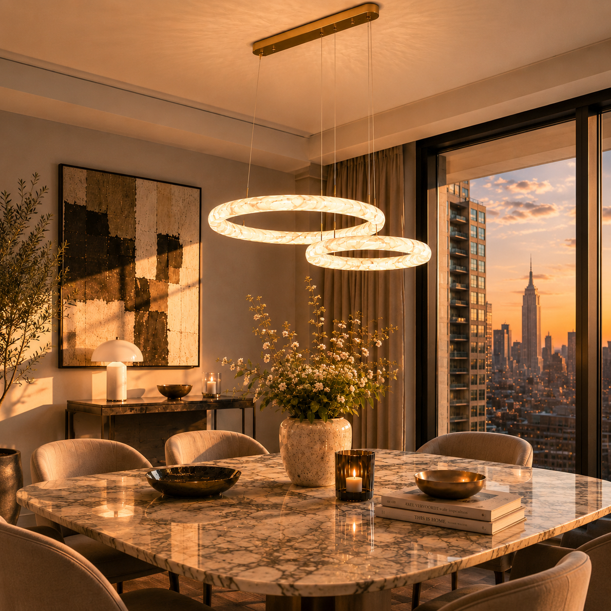Duo Chandelier