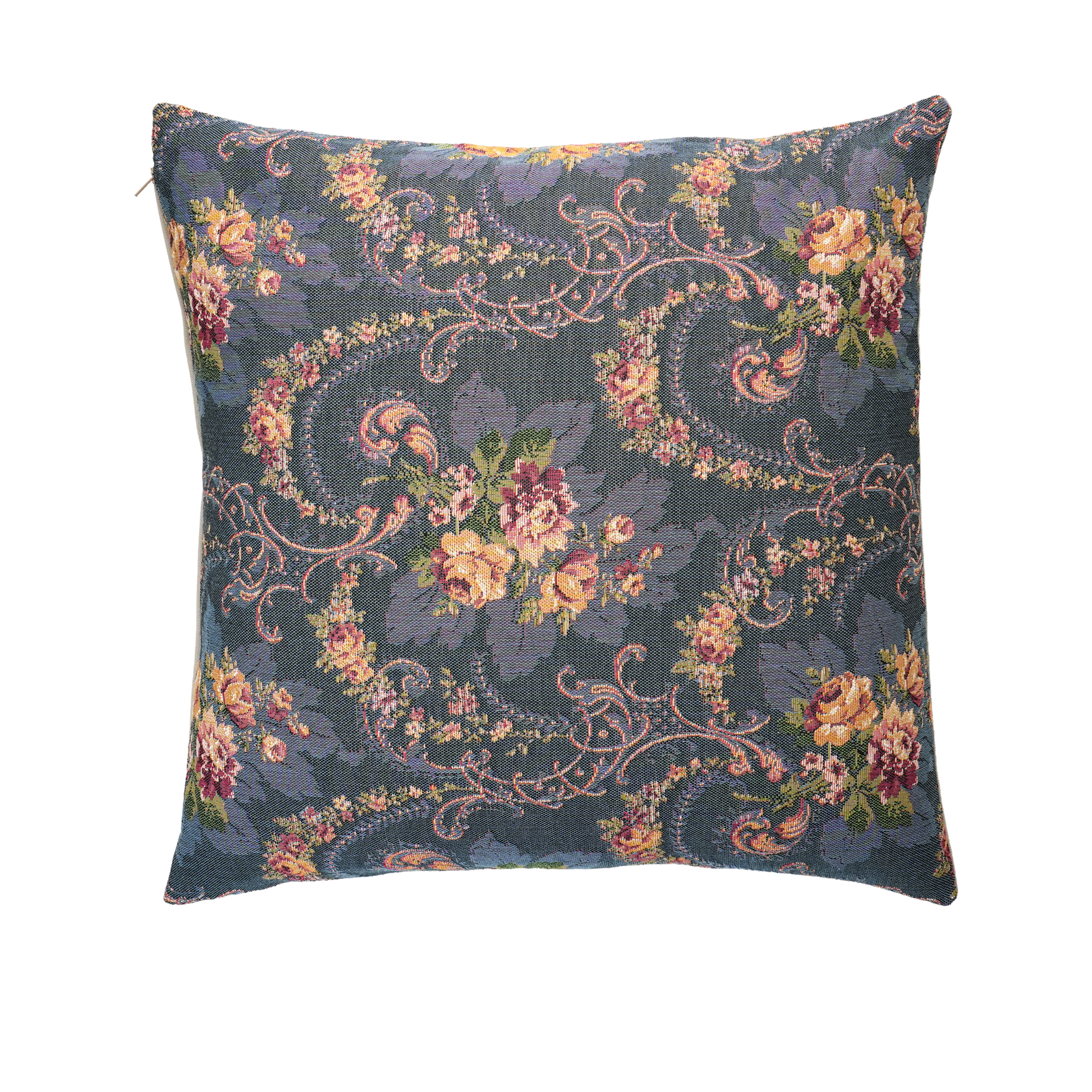 Arabesques And Bouquet Decorative Cushion