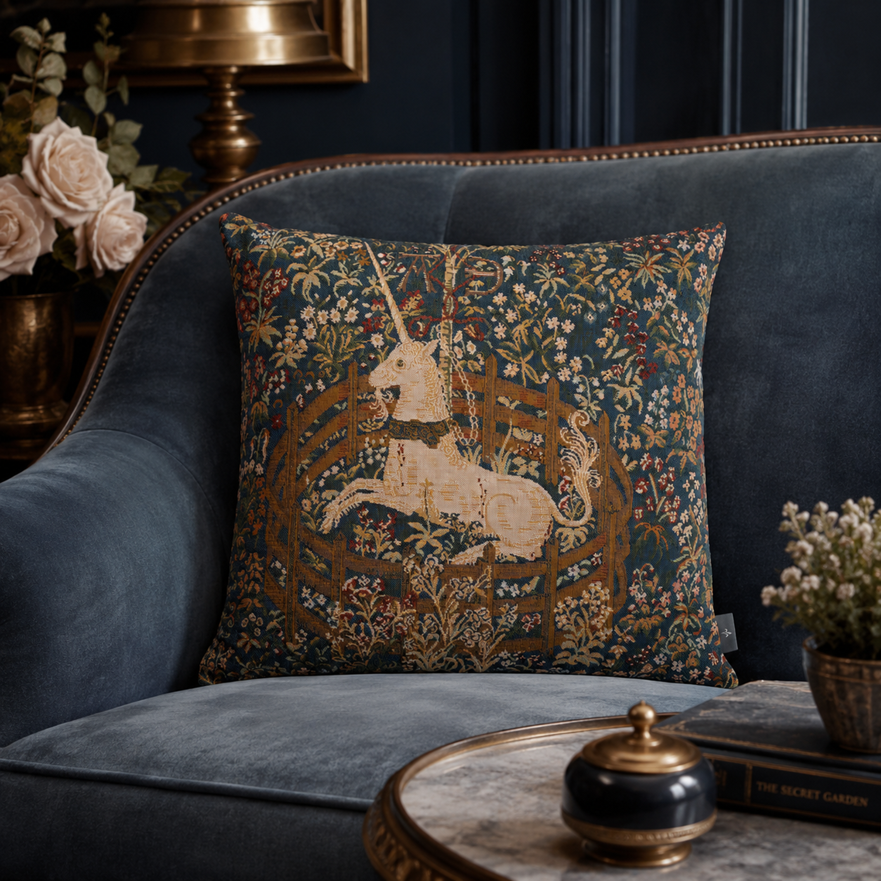 Licorne captive Decorative Cushion