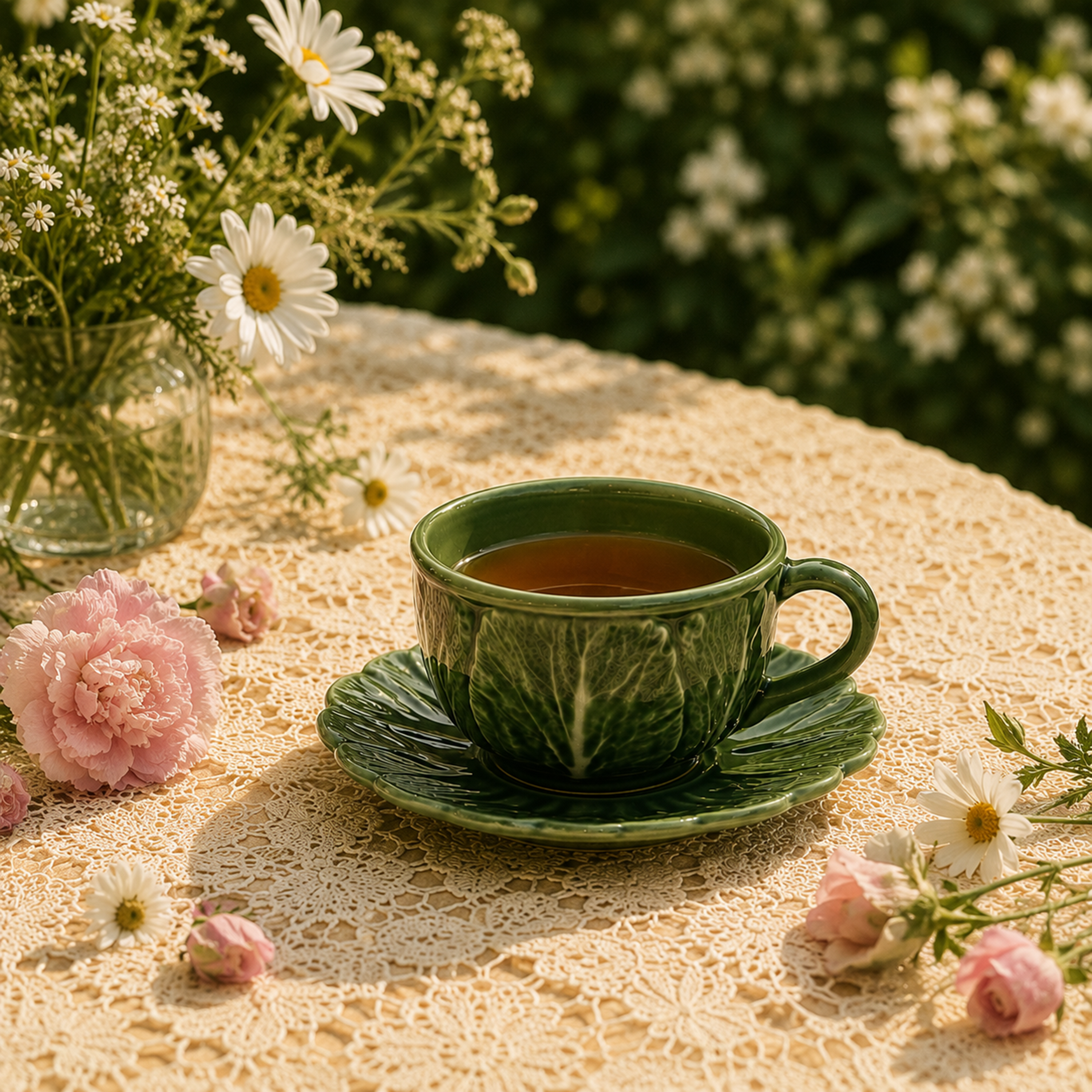 Cabbage Tea Cup & Saucer