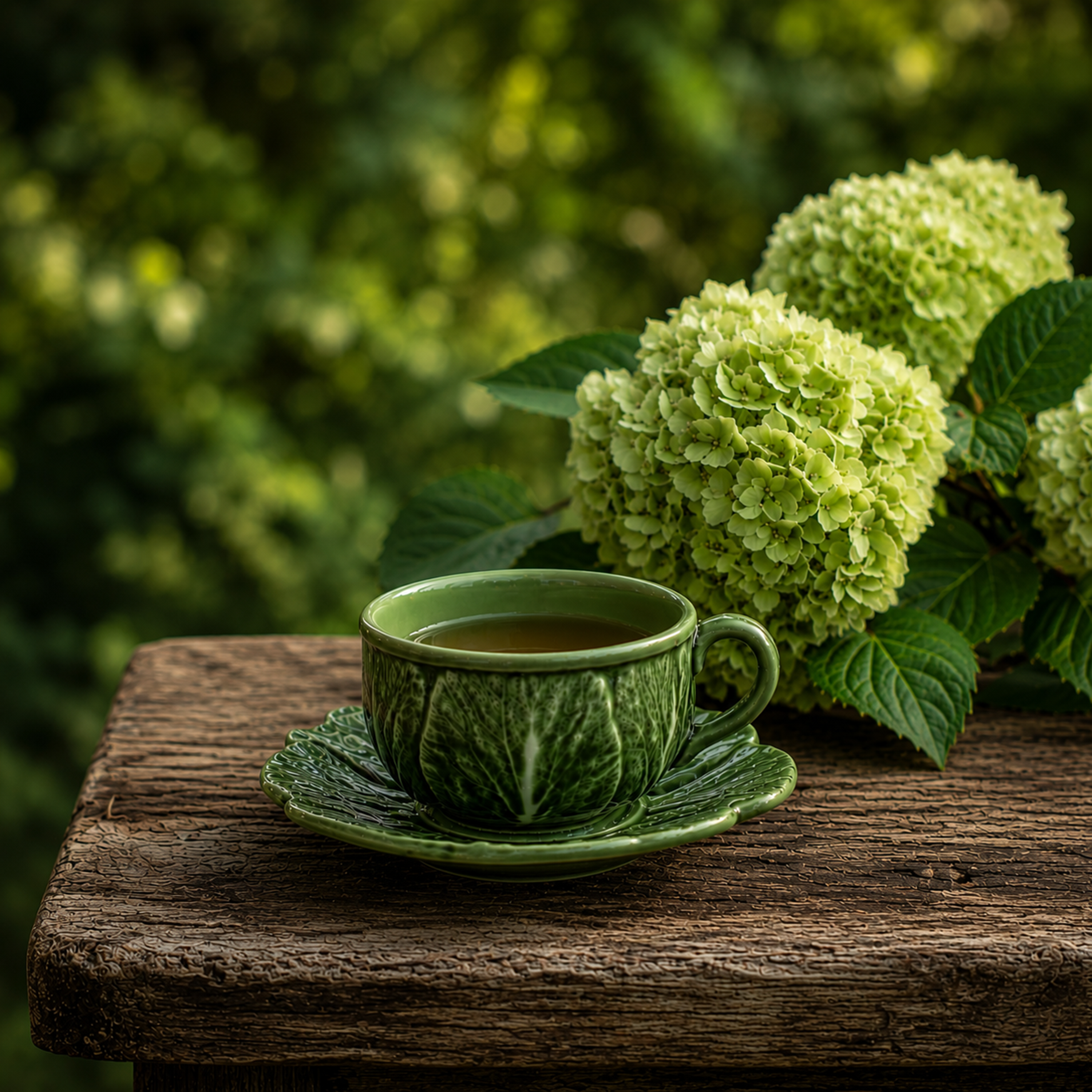 Cabbage Tea Cup & Saucer