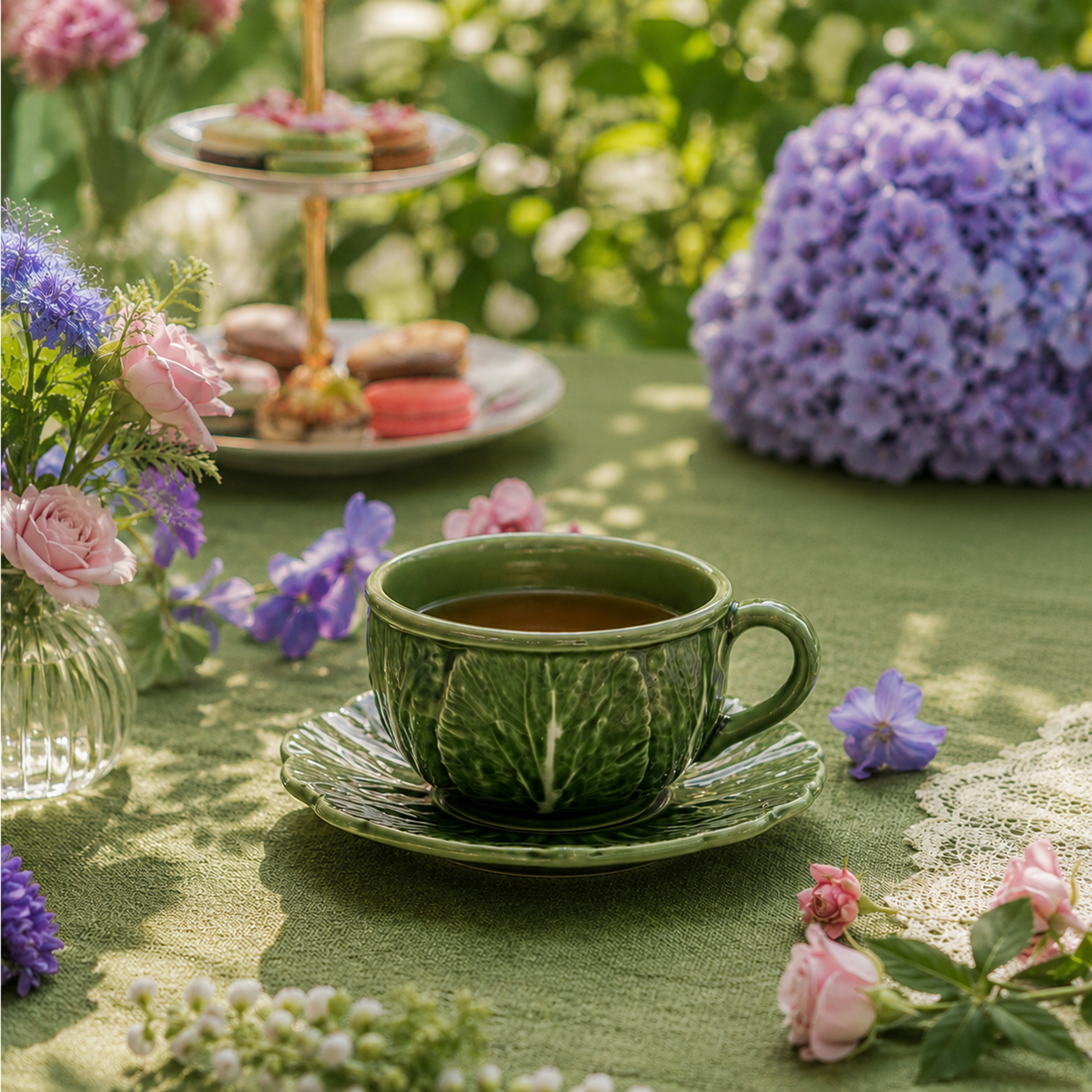 Cabbage Tea Cup & Saucer