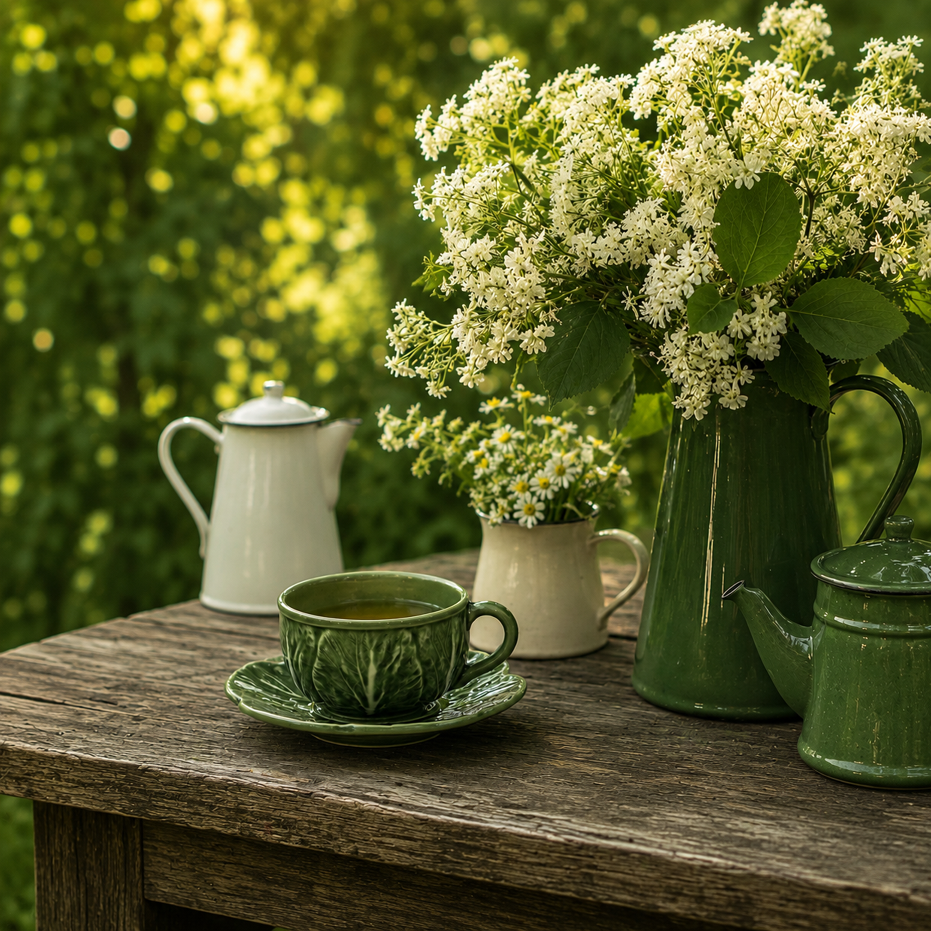 Cabbage Tea Cup & Saucer