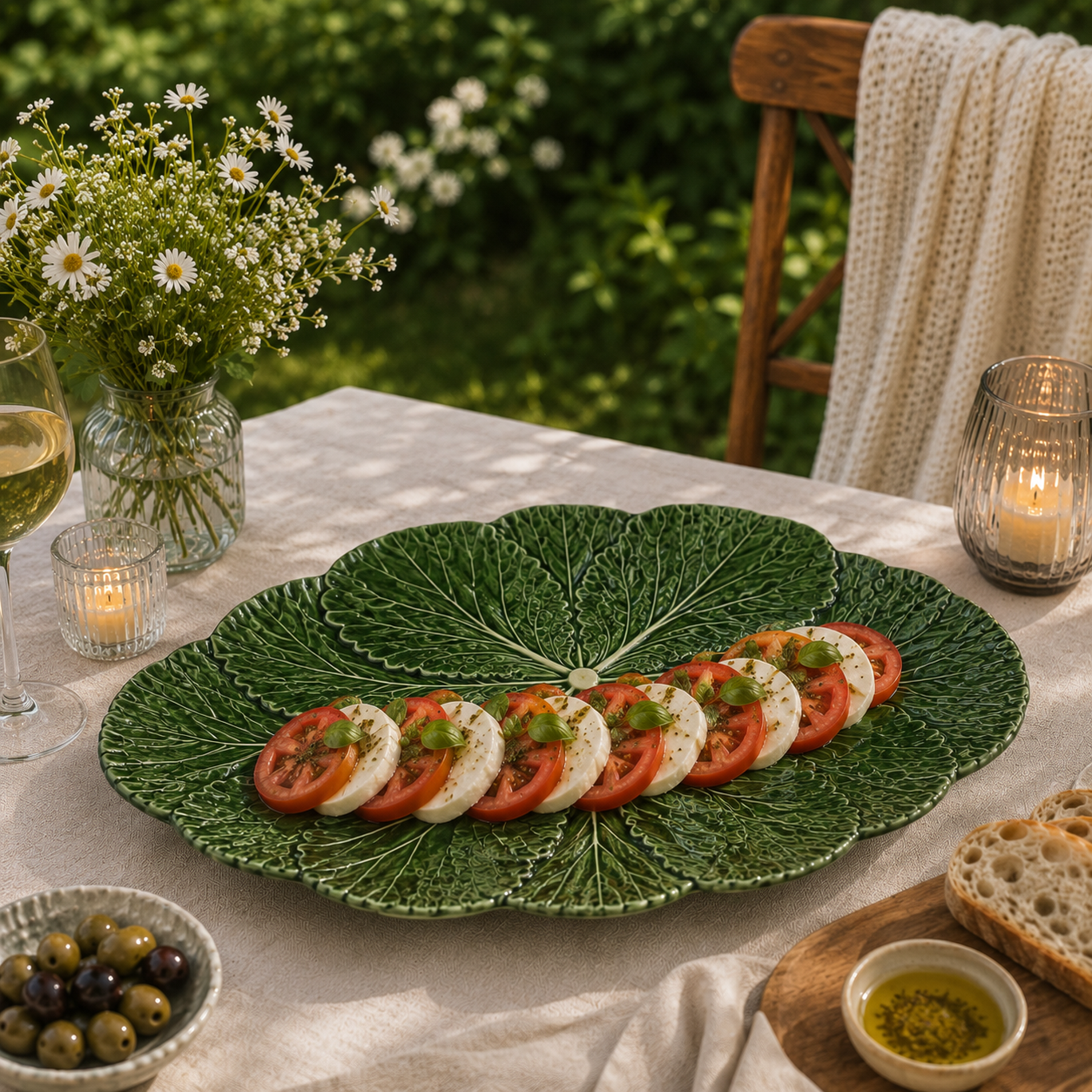Cabbage Oval Serving Platter