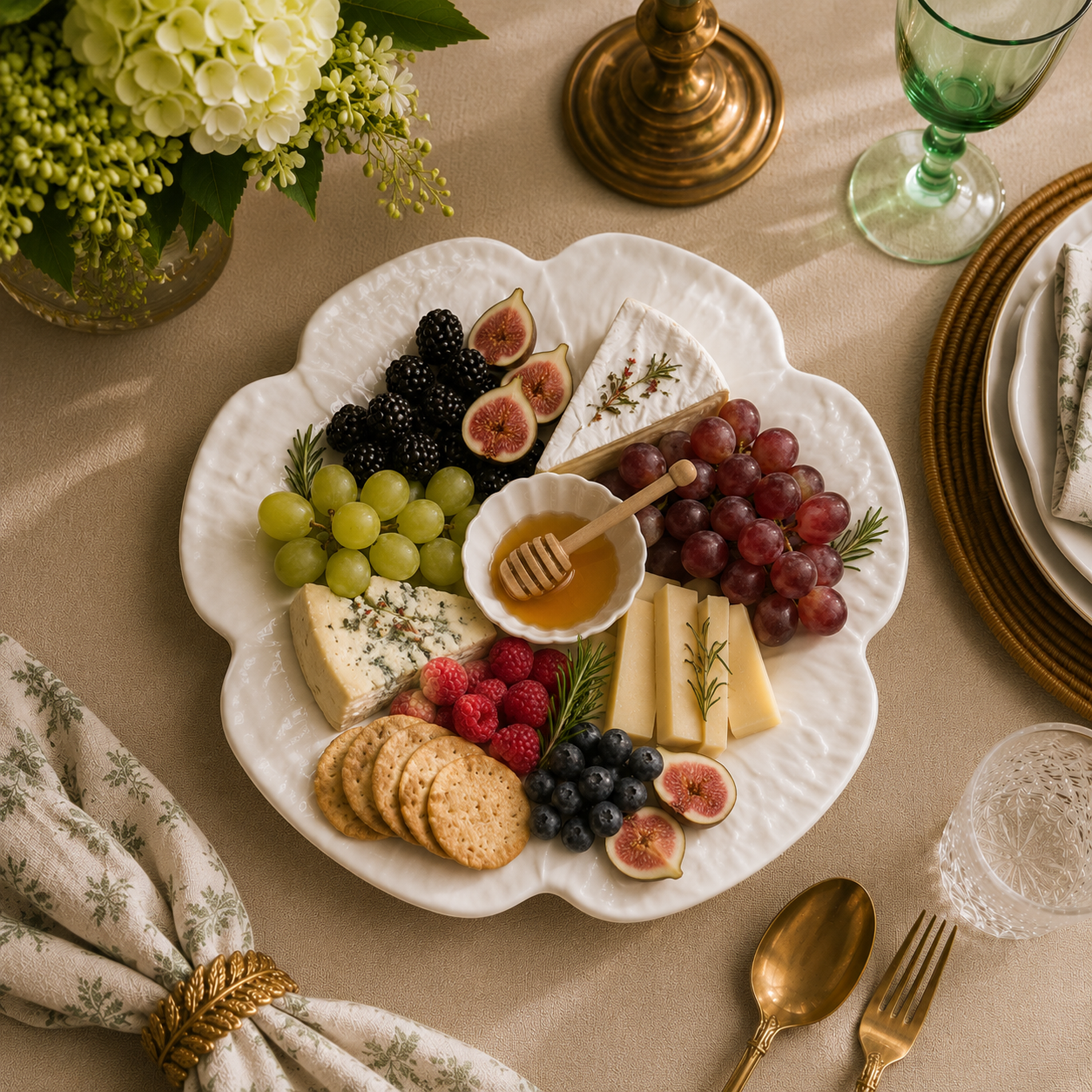 Cabbage Round Serving platter