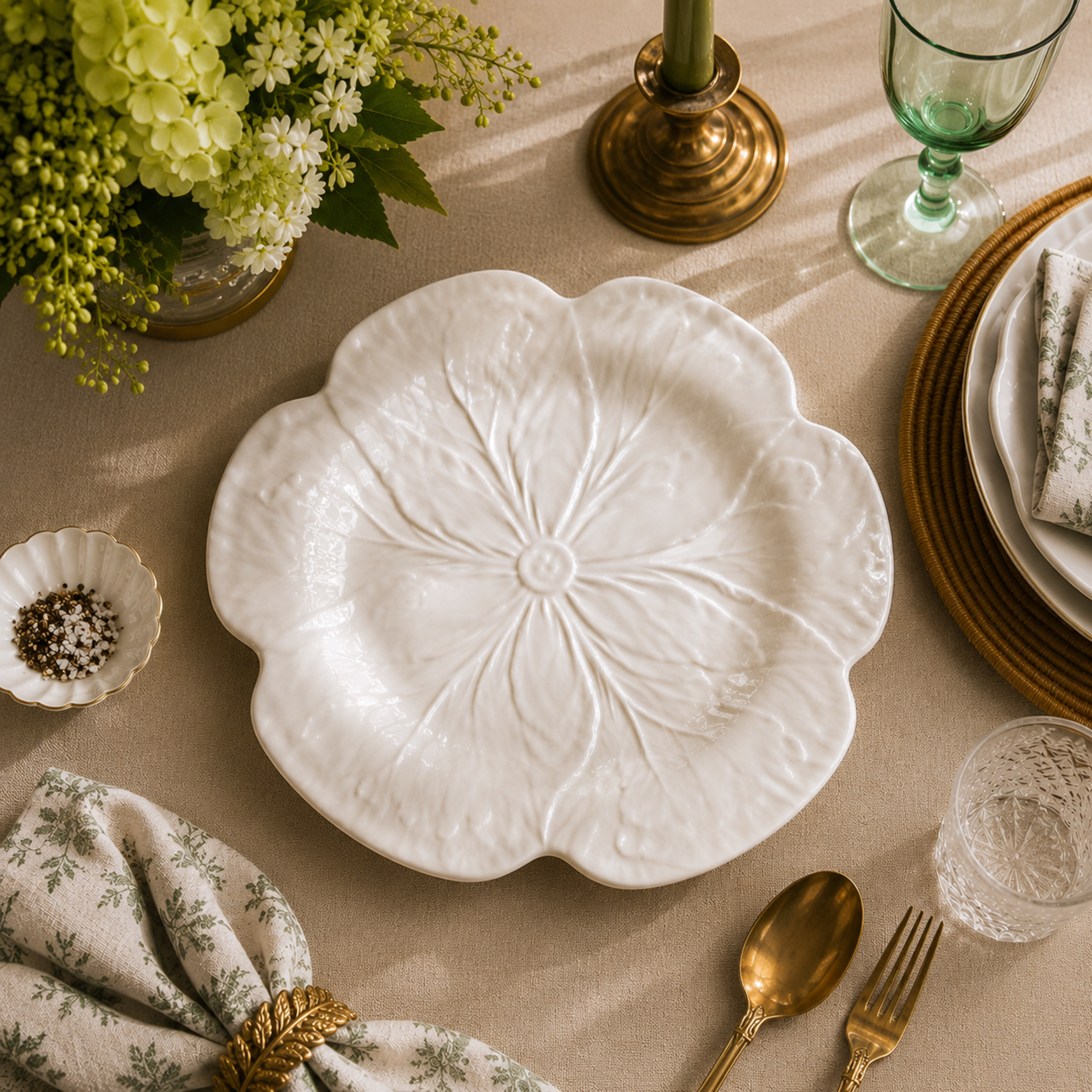 Cabbage Round Serving platter