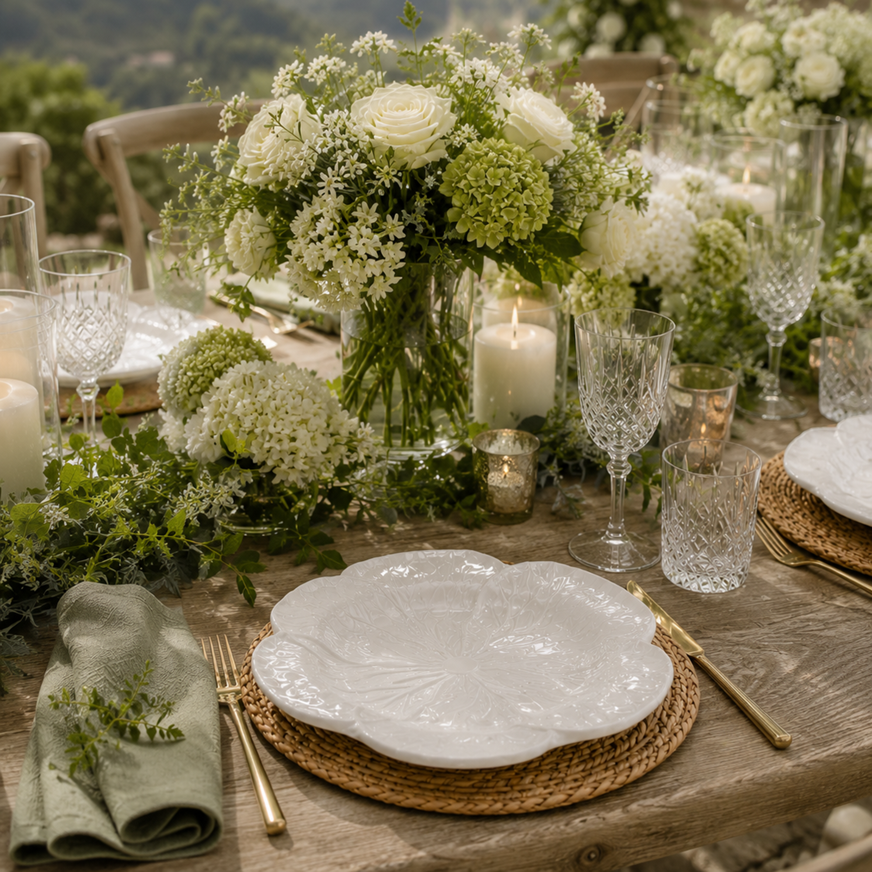 Cabbage Dinner Plate White