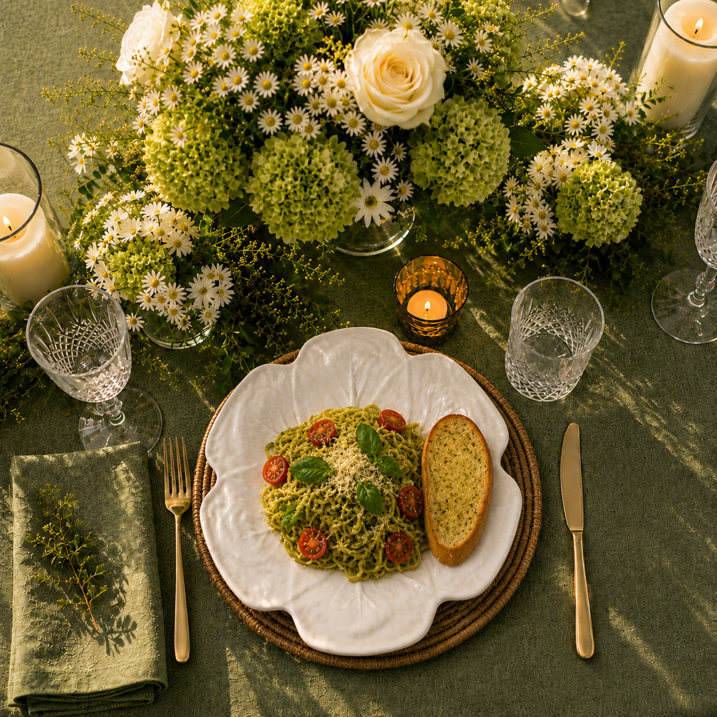 Cabbage Dinner Plate White