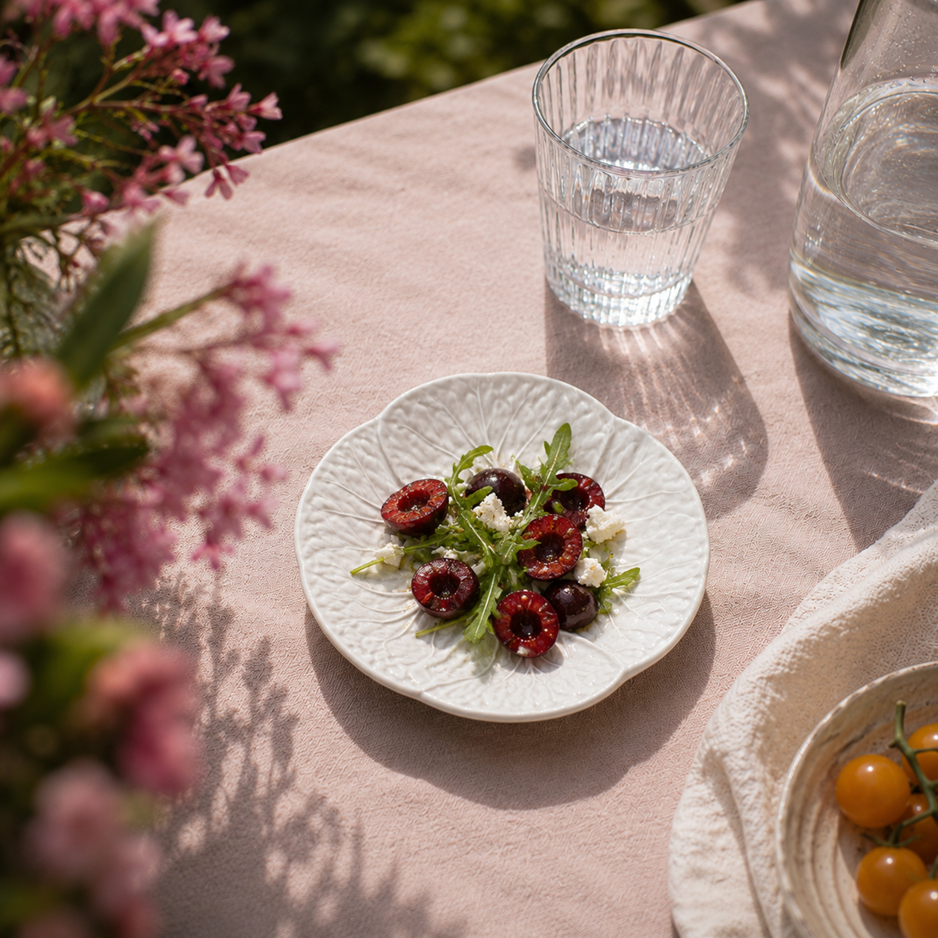 Cabbage Salad Plate White