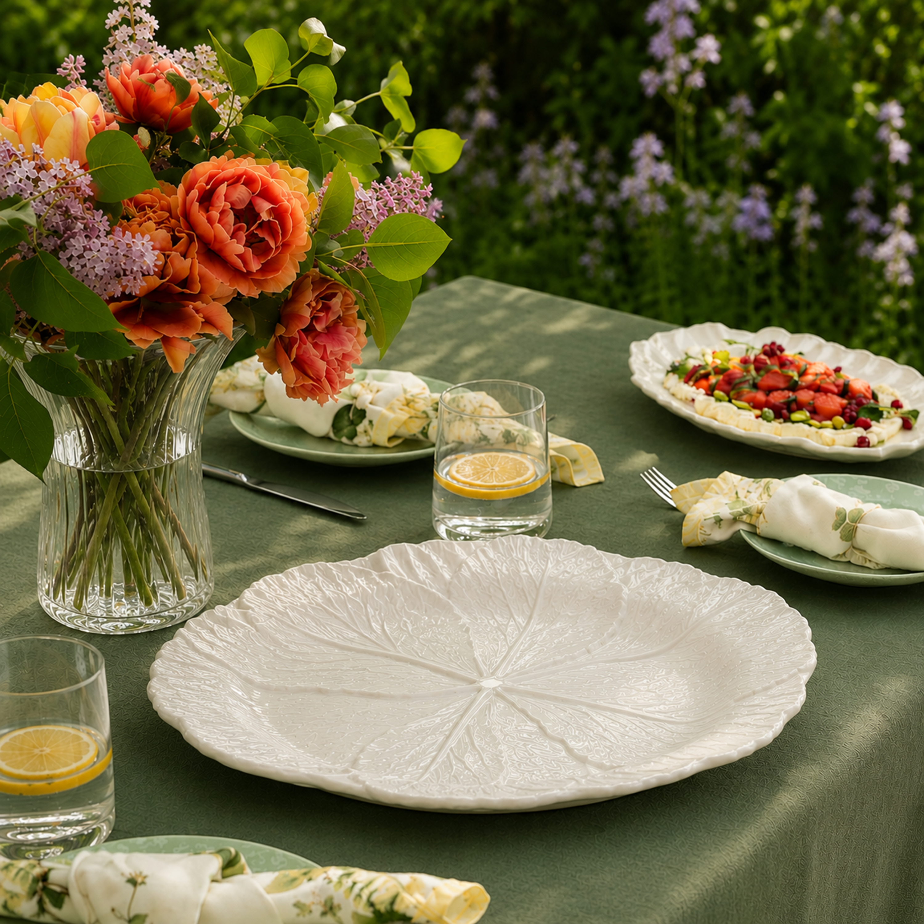 Cabbage Oval Serving Platter