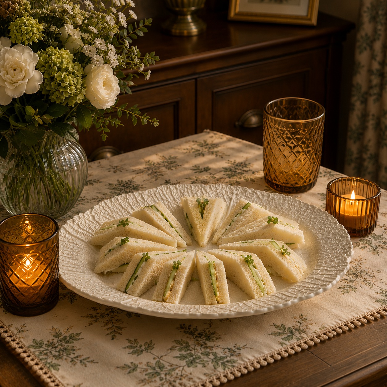 Cabbage Oval Serving Platter