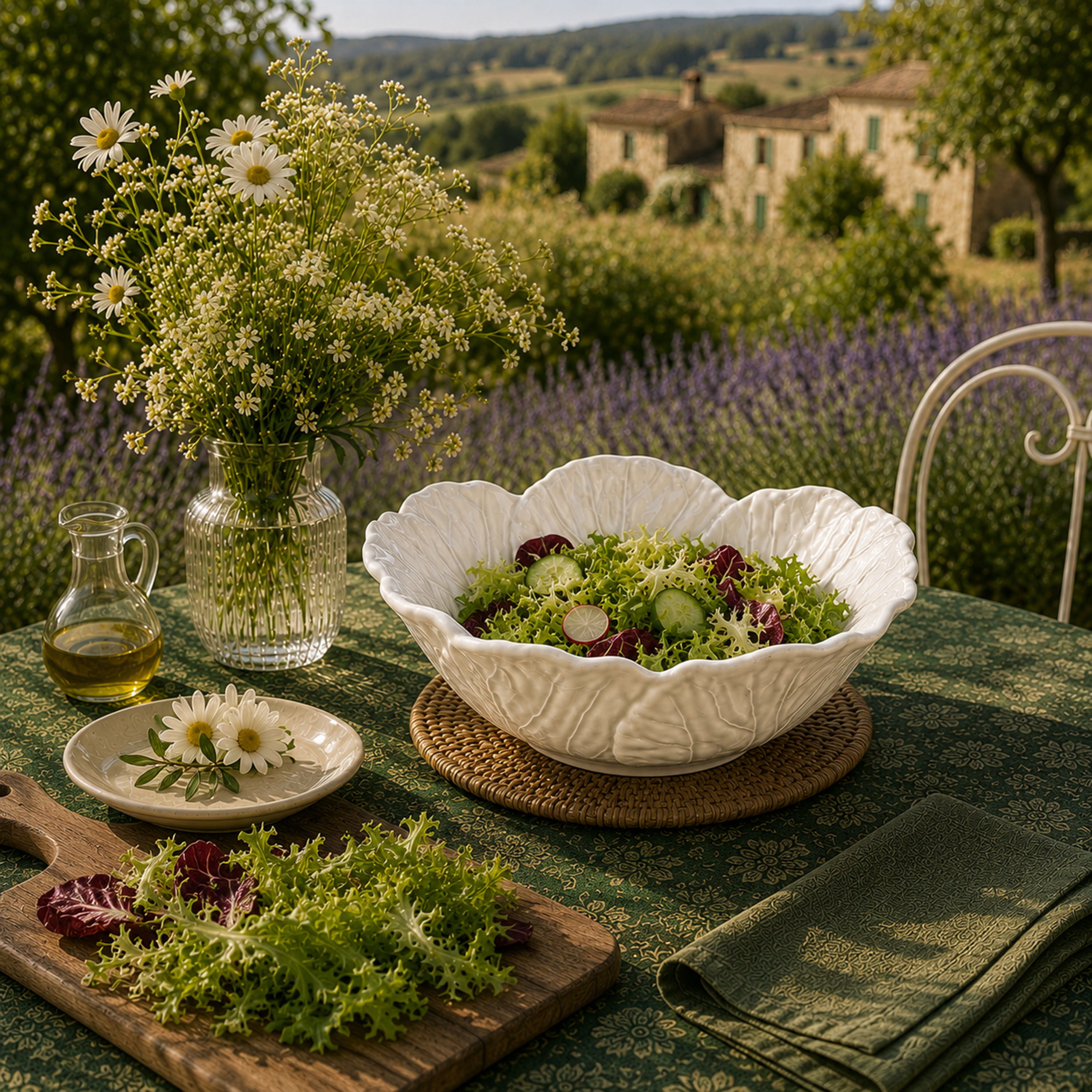 Cabbage Salad Bowl White