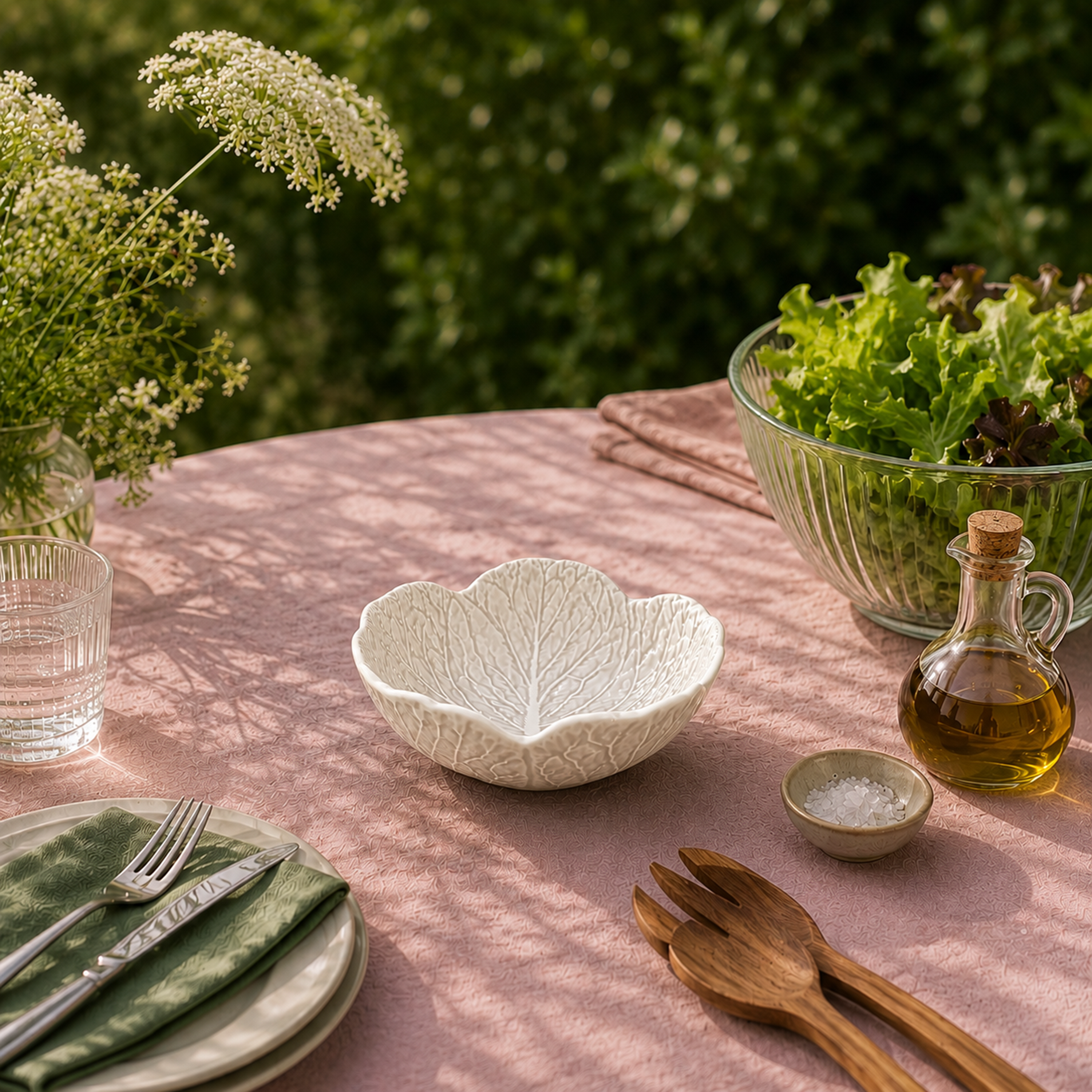 Cabbage Salad Bowl White