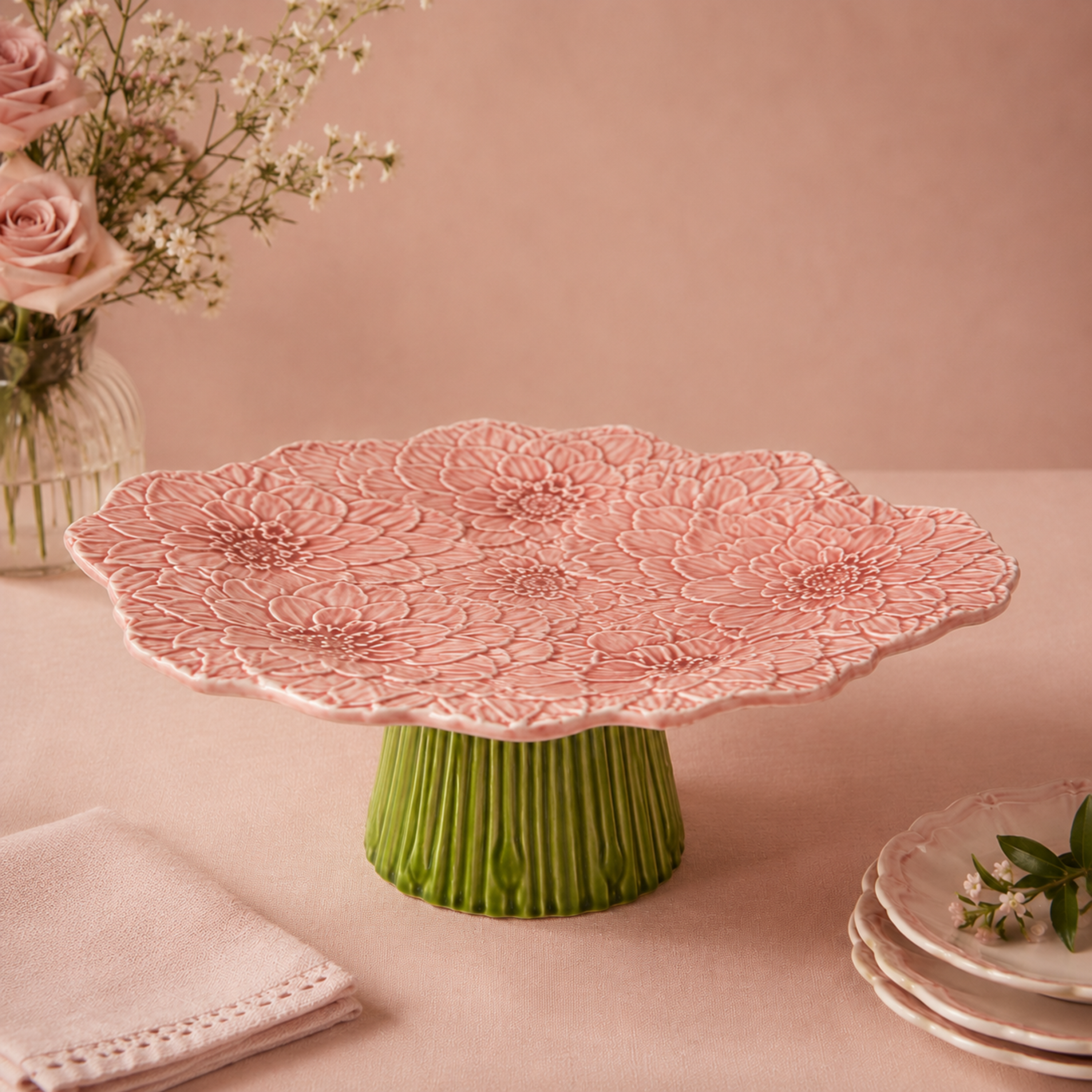 Maria Flor Cake Stand Pink