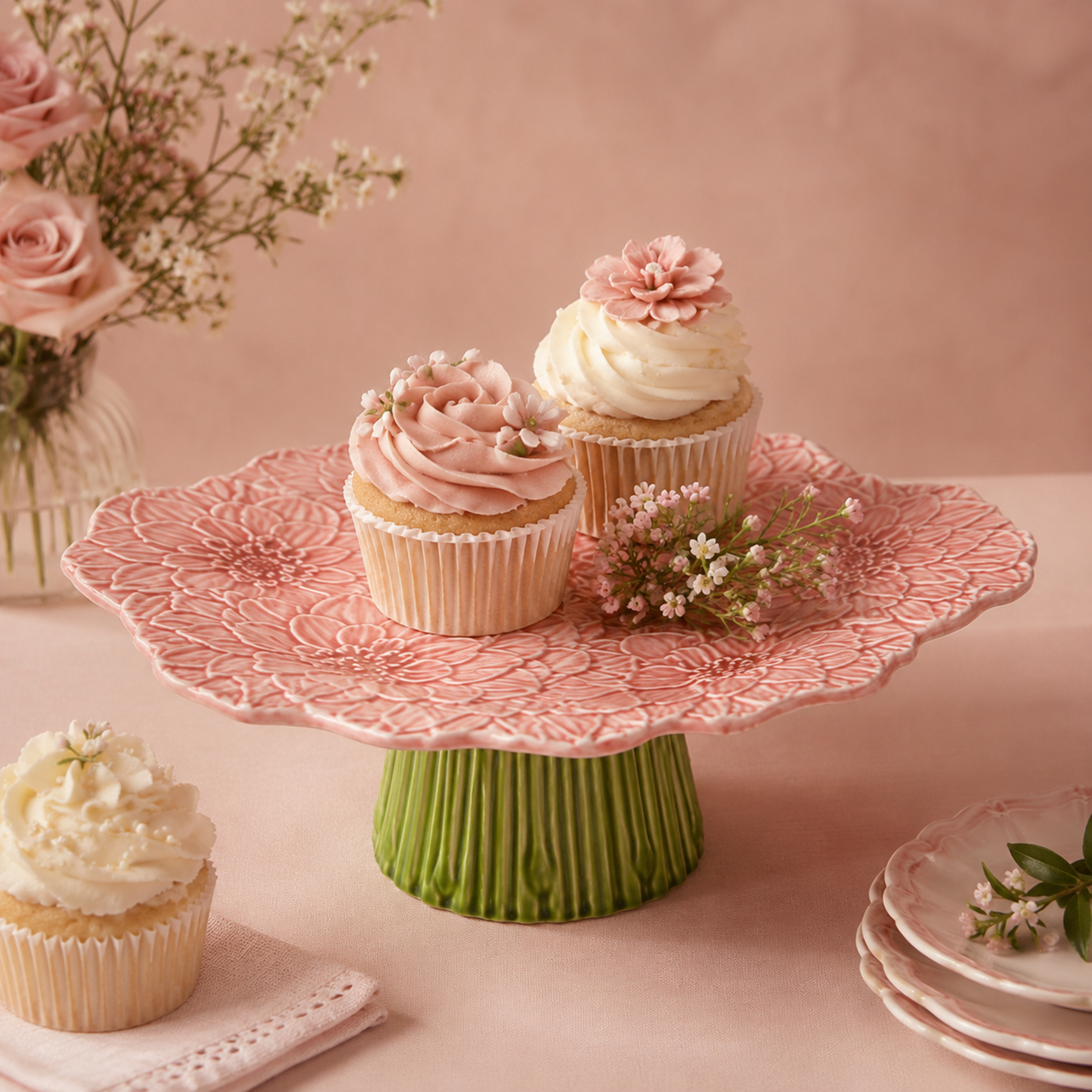 Maria Flor Cake Stand Pink